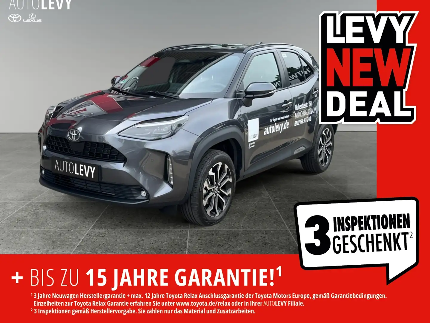 Toyota Yaris Cross - 1.5 l 4x2 HY Teamplayer SHZ+ACC Серый - 1