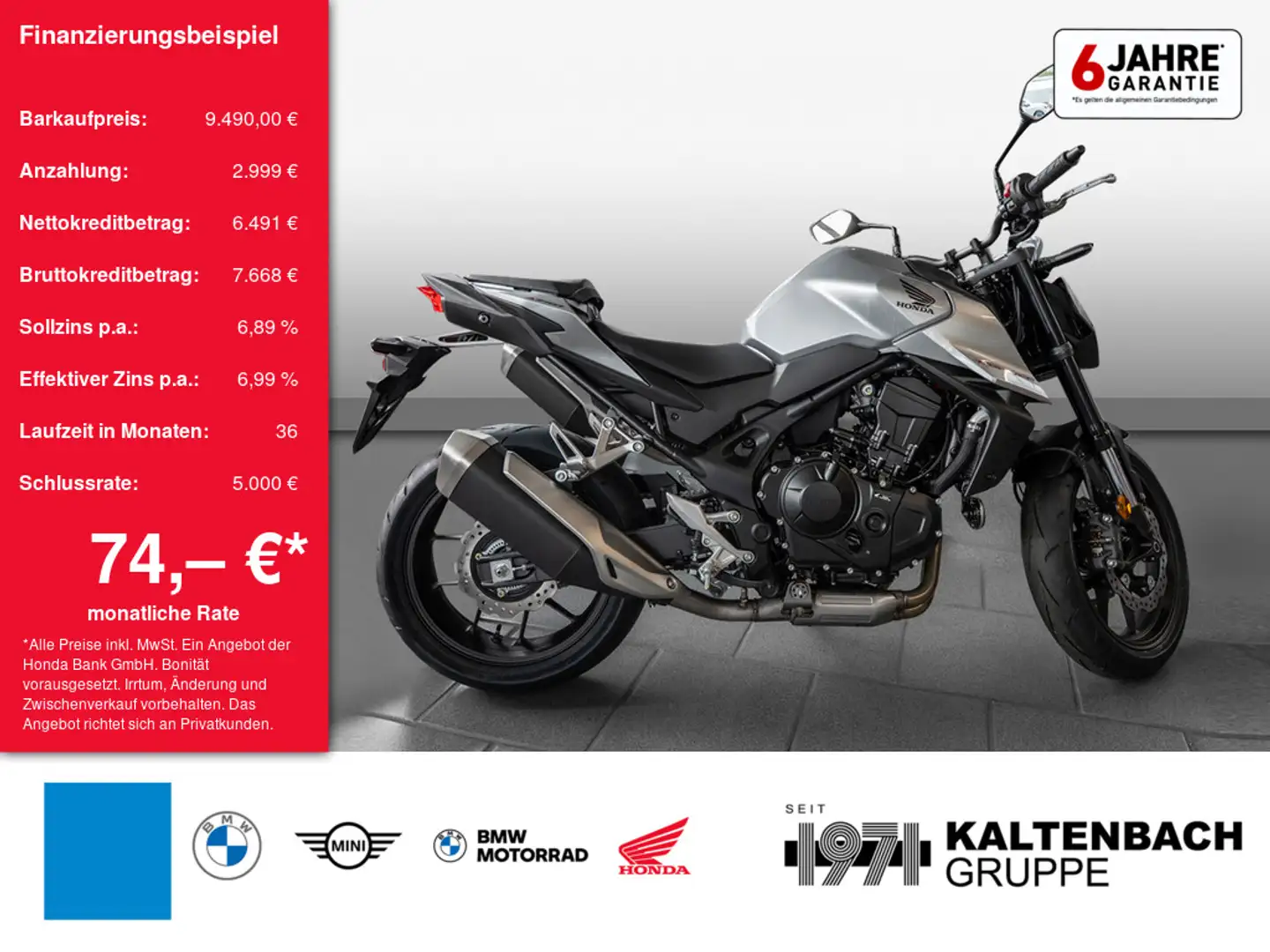 Honda CB 750 Hornet LED SCHEINWERFER Срібний - 1