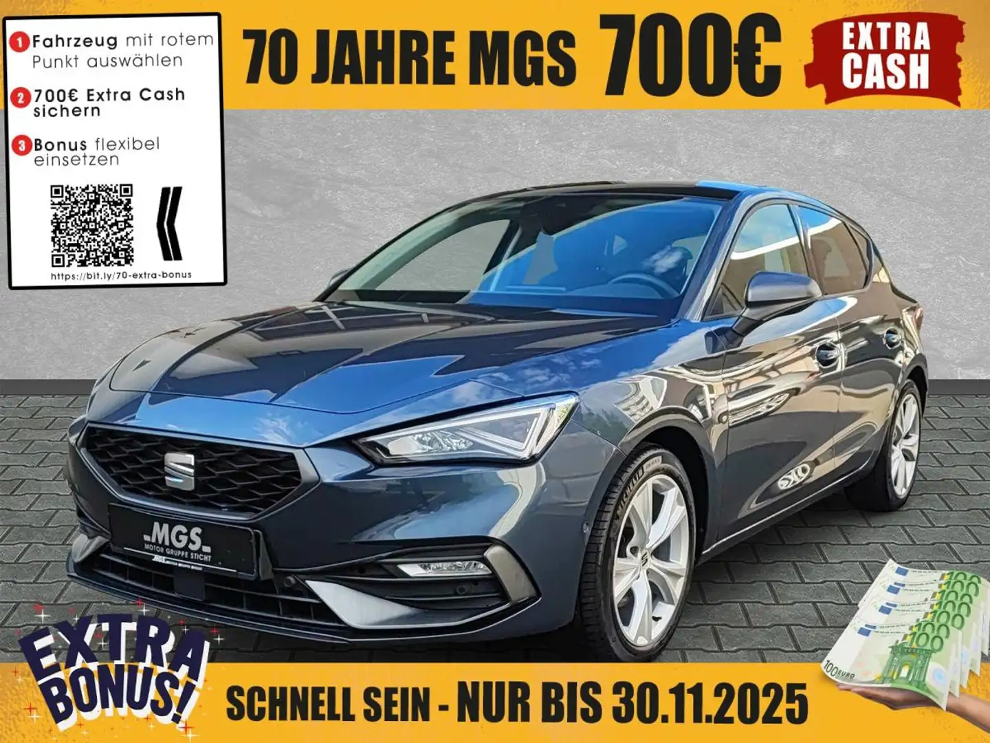 SEAT Leon FR 1.5 16V TSI ACT DAB #NAVI #S&S Gris - 1