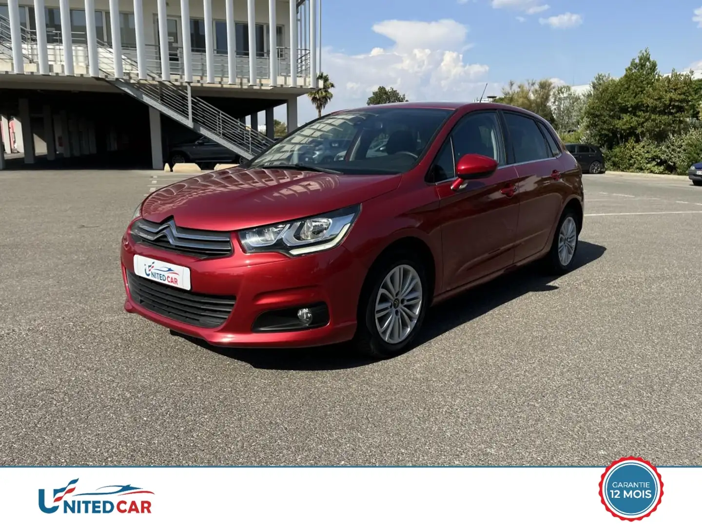 Citroen C4 1.6 Blue HDi S\u0026S 120 CV Millenium PHASE 2 Rouge - 1