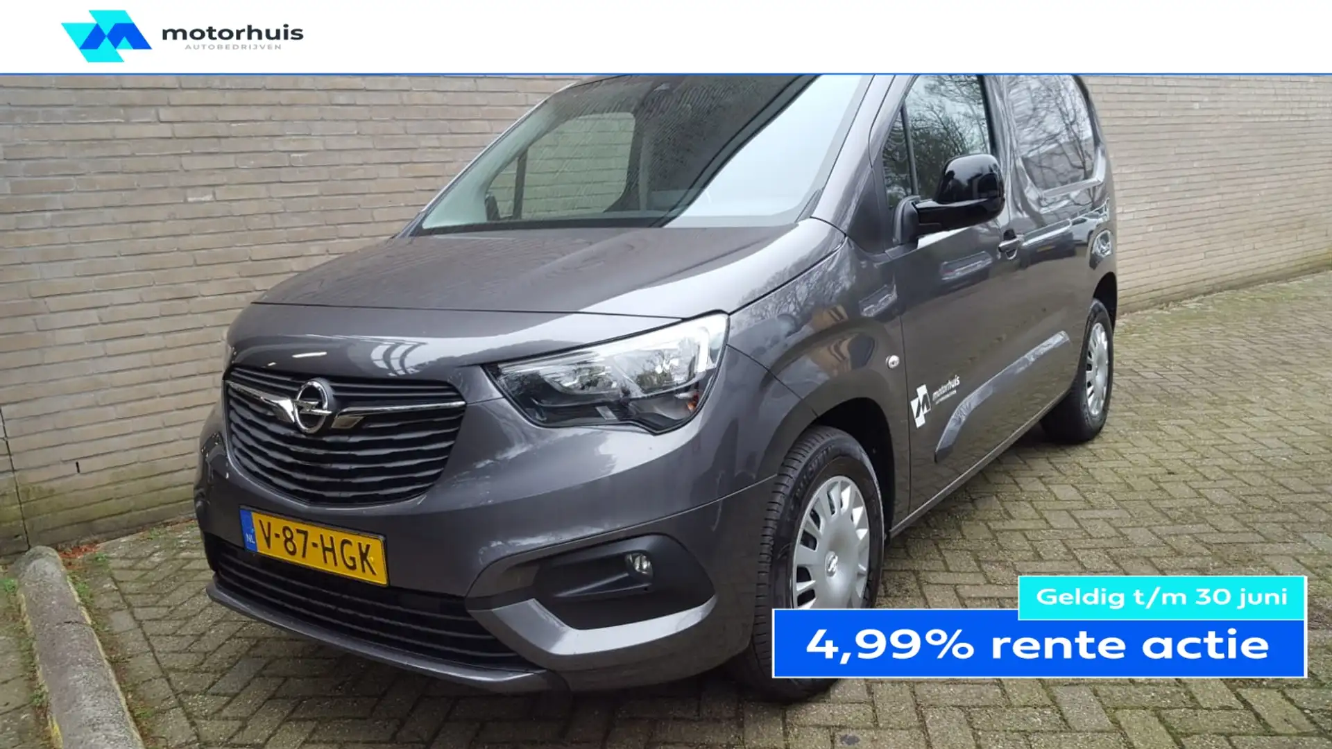 Opel Combo Cargo 100% Elektrisch / Navigatie / Grijs - 1