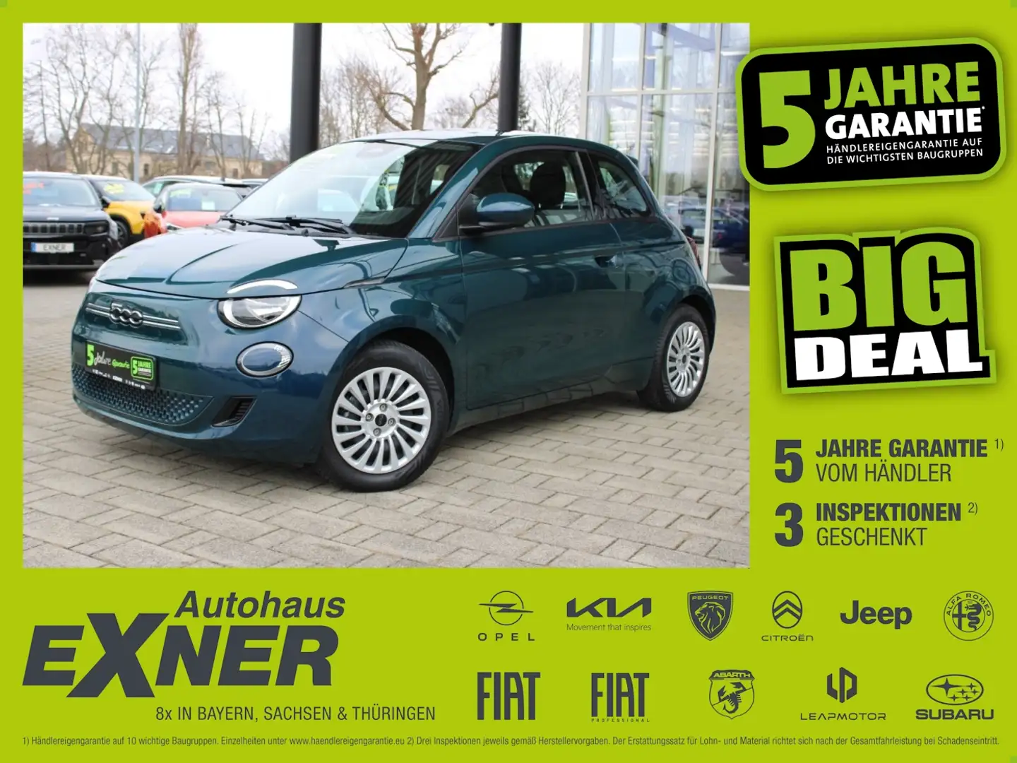 Fiat 500e ACTION - 23,8 kWh Inkl. Batteriezertifikat Verde - 1