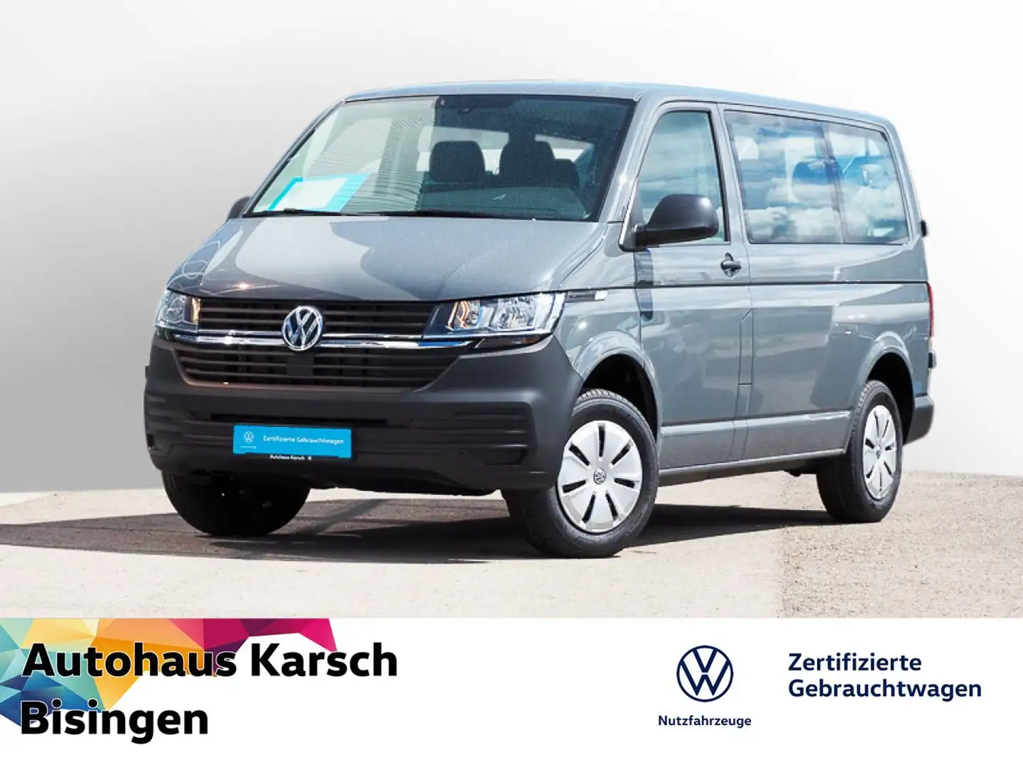 Volkswagen T6.1 Kombi T6.1 Transporter Kombi 2.0 TDI AHK, PDC, 9-Sitzer Grau - 1
