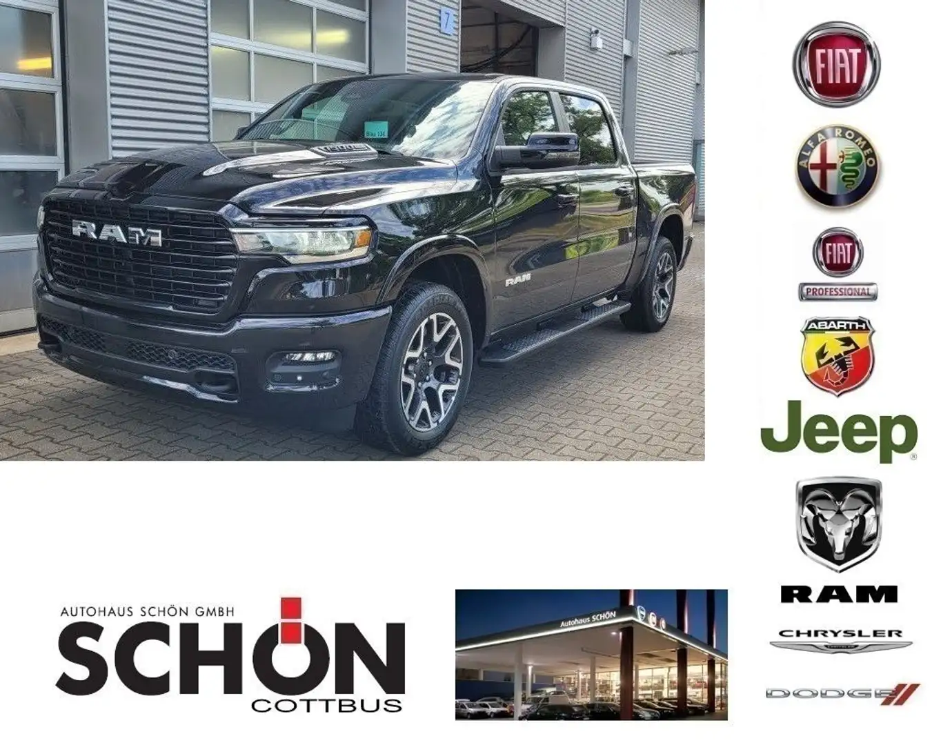 Dodge RAM Laramie Sport 3.0L  Hurricane Crew Cab Zwart - 1