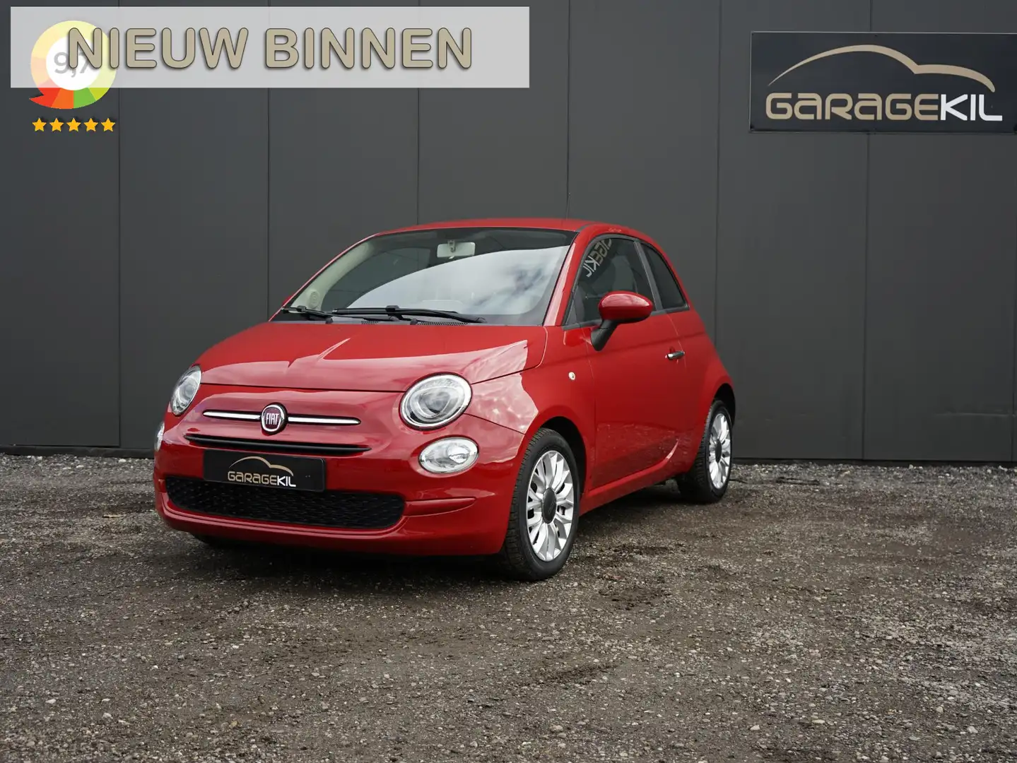 Fiat 500 0.9 TwinAir Turbo Popstar Onderhoudshistorie aanwe Rouge - 1