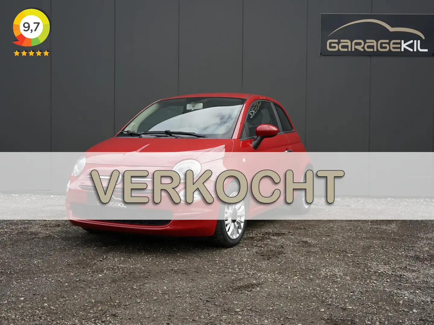 Fiat 500 0.9 TwinAir Turbo Popstar Onderhoudshistorie aanwe Rood - 1