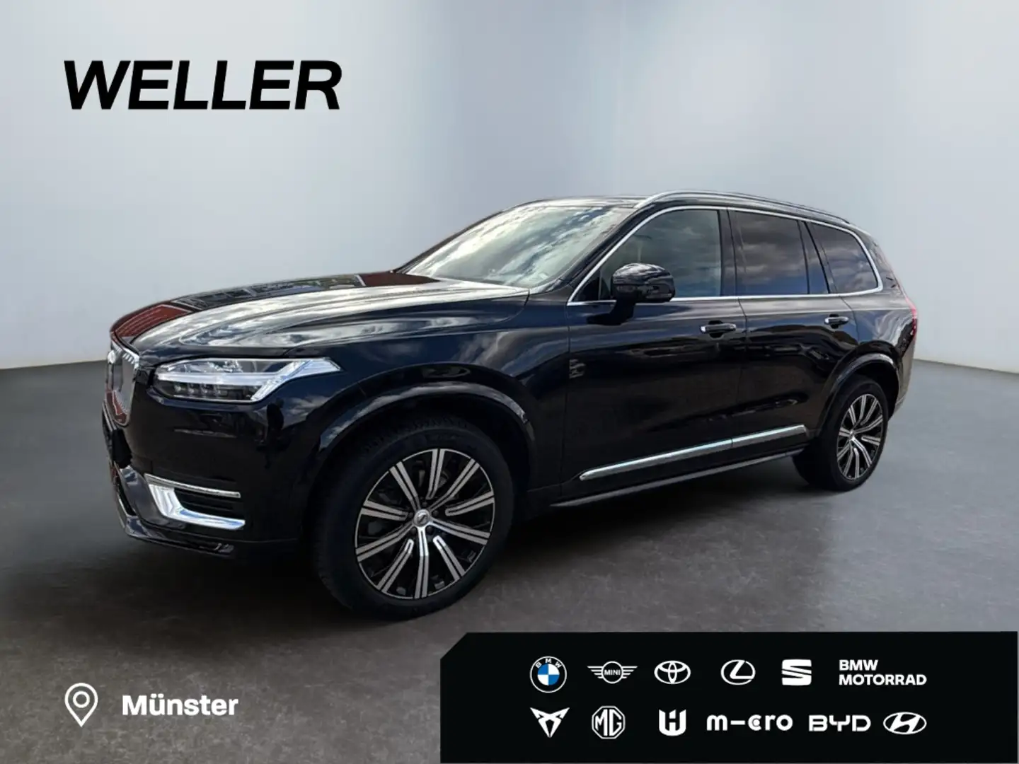 Volvo XC90 B5 D AWD Plus Bright *AHK*7-Si*Pano*StHz*360* Schwarz - 1