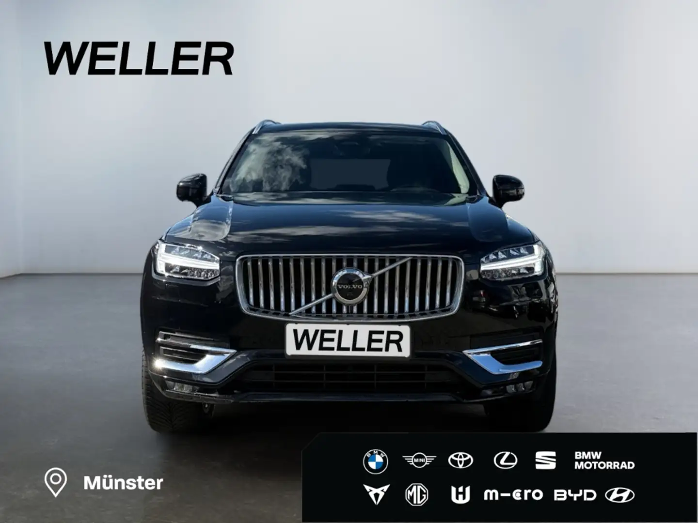 Volvo XC90 B5 D AWD Plus Bright *AHK*7-Si*Pano*StHz*360* Schwarz - 2