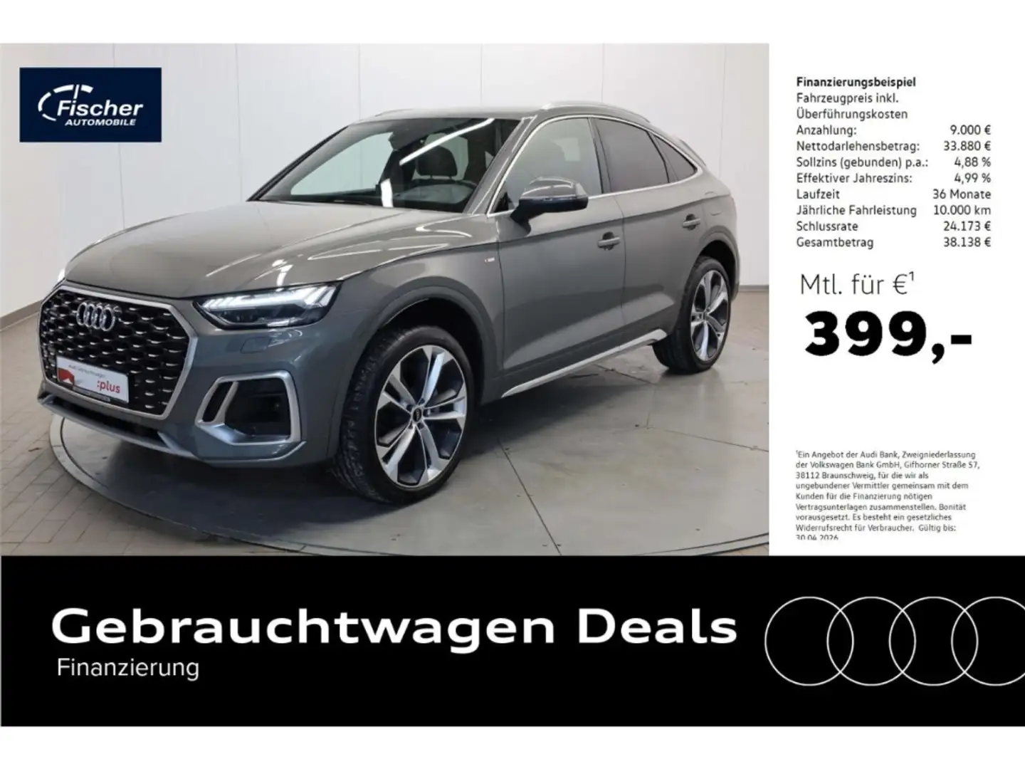 Audi Q5 Sportback 55 TFSI e quattro S line Gris - 1