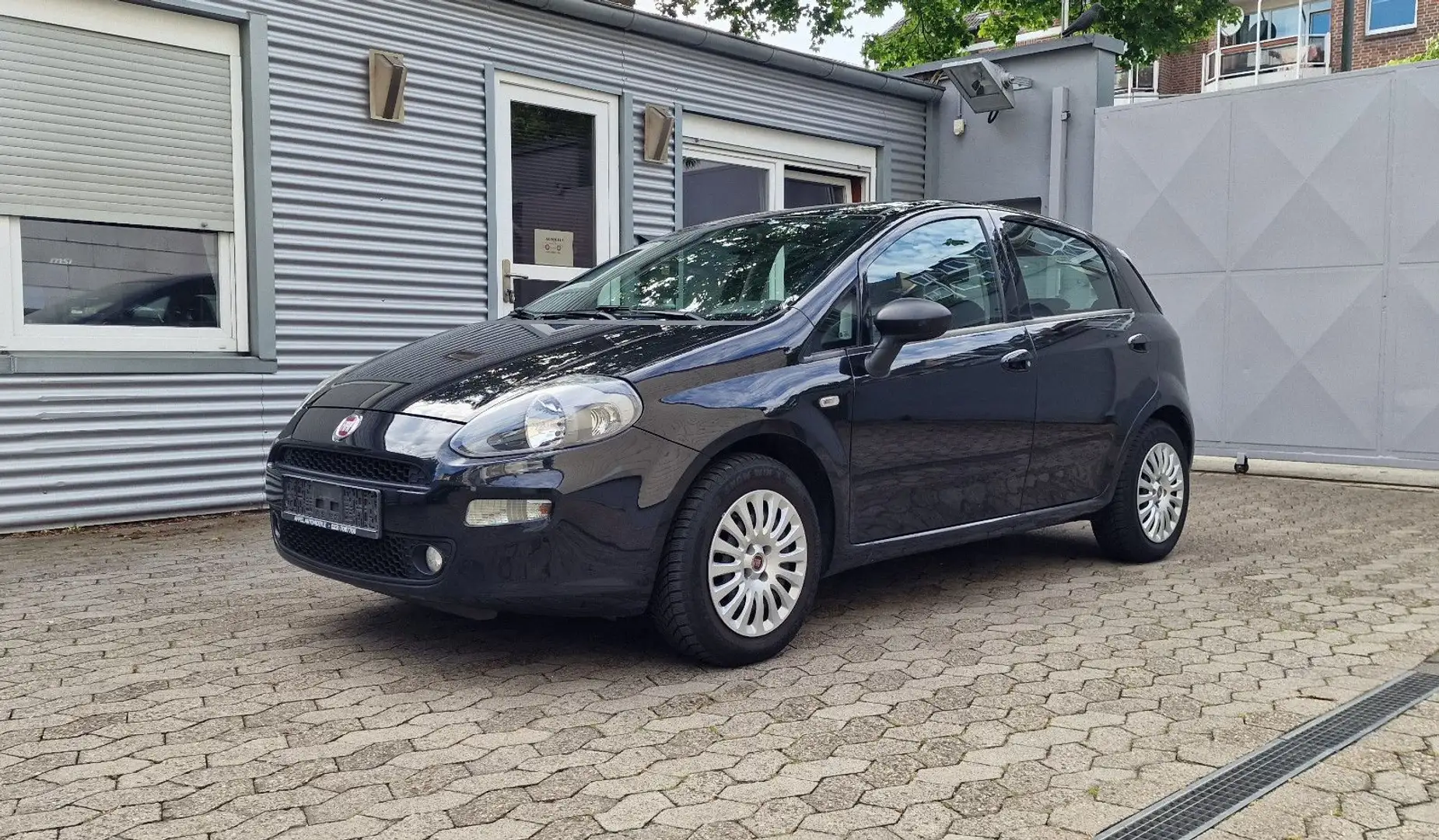 Fiat Punto Evo 1.2 ,Klima, Alcantara Sport Sitz,Ambie Zwart - 1