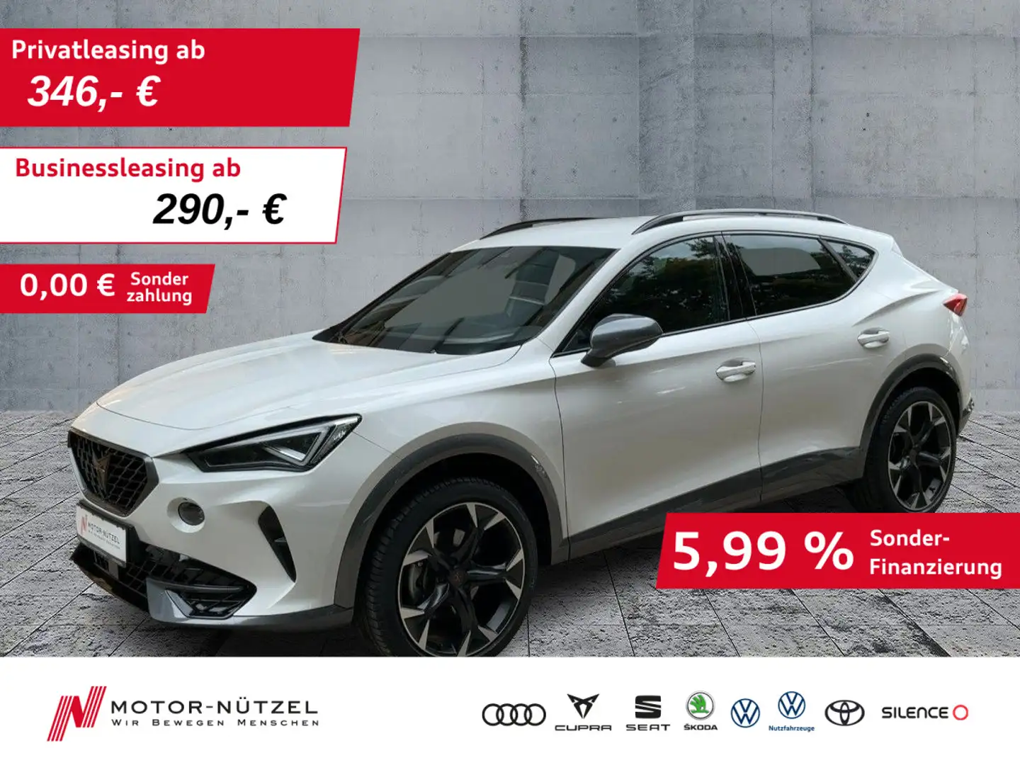 CUPRA Formentor 1.5 TSI DSG MATRIX+NAVI+AHK+ACC+BEATS Weiß - 1