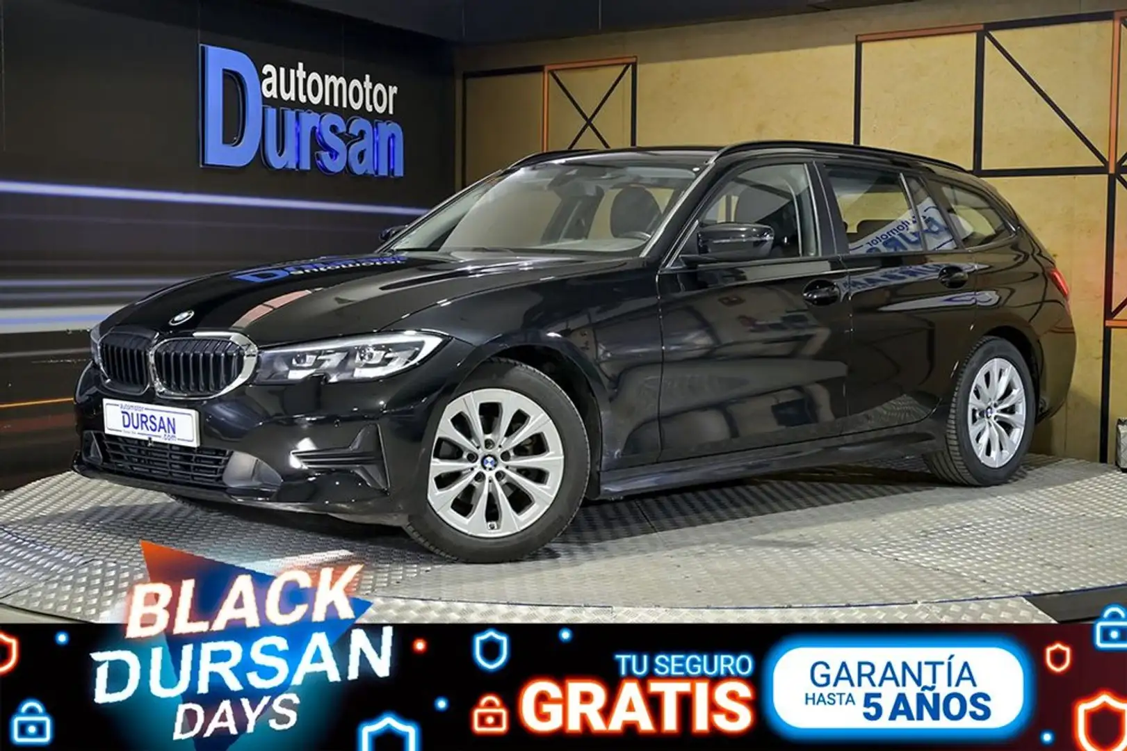 BMW 318 318d Auto.Touring Noir - 1