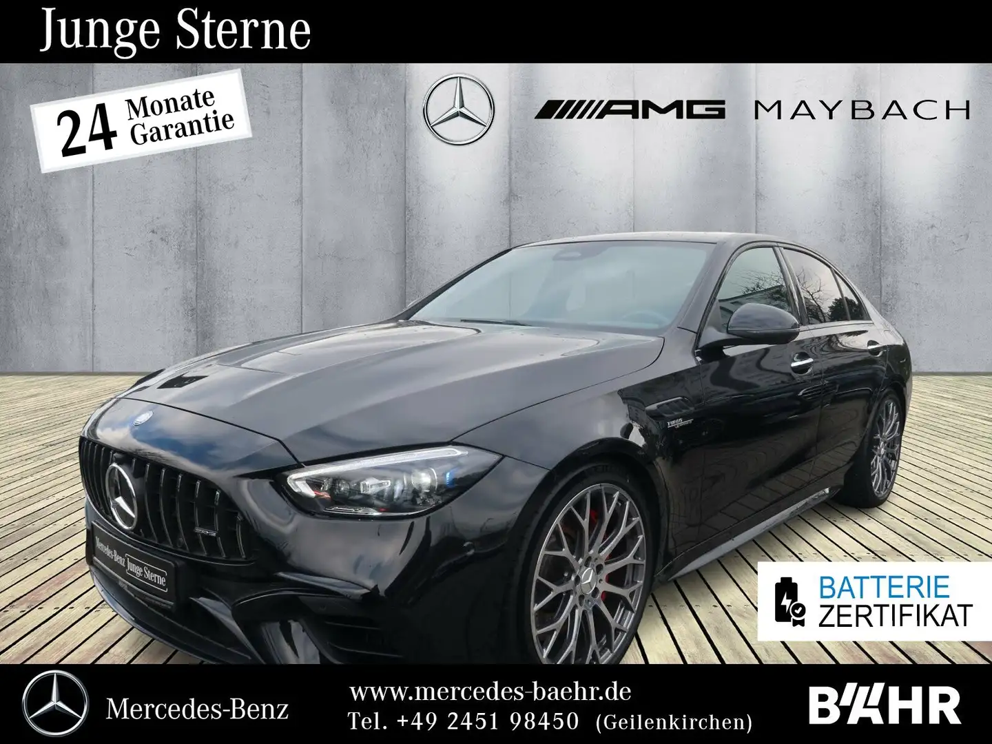 Mercedes-Benz C 63 AMG C 63 S E Performance Driver´s/Burmester3D/Pano Noir - 1