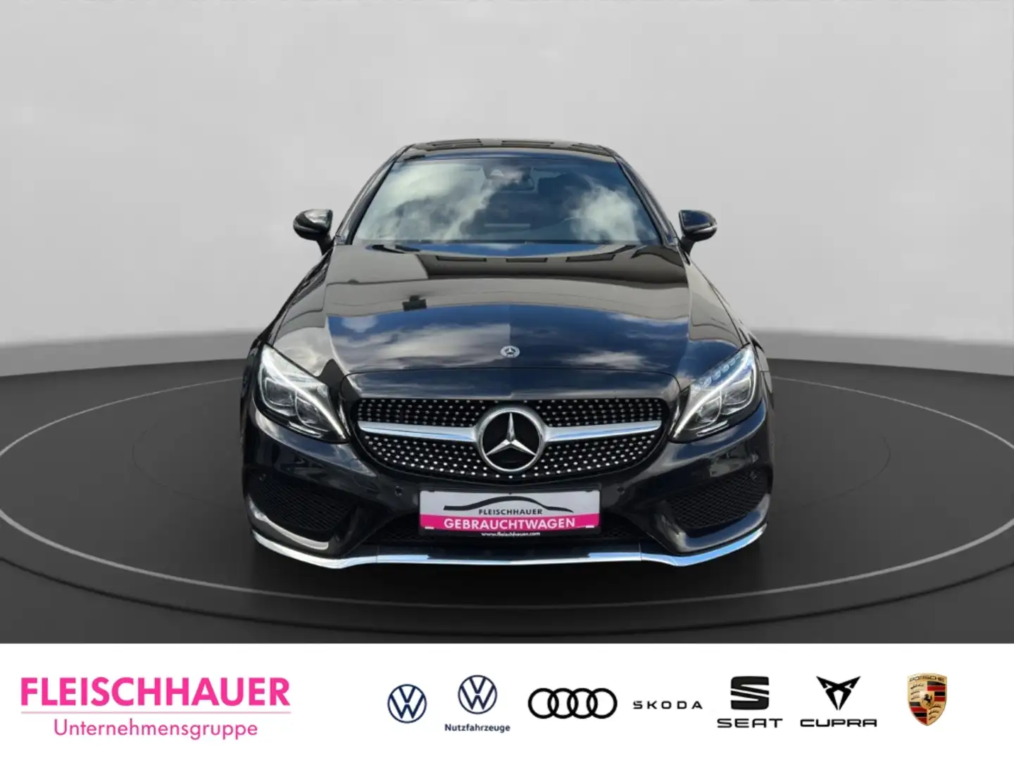Mercedes-Benz C 200 Coupe AMG+Pano+Navi+LM19+Park-Assistent+ Negro - 2