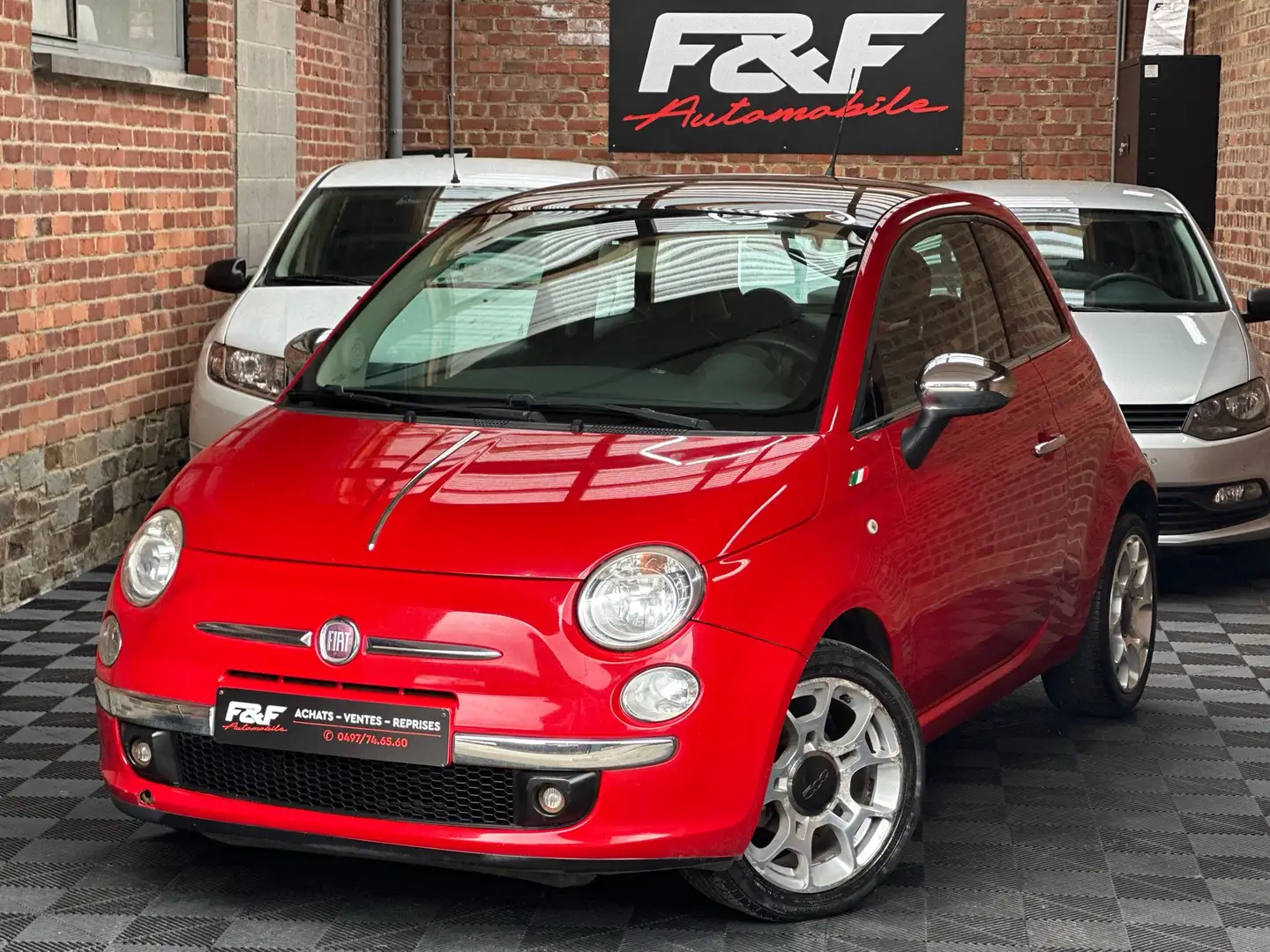 Fiat 500 marchand / export Rood - 1