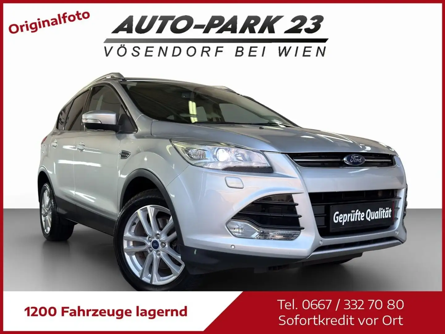 Ford Kuga 2,0 TDCi Titanium 4x4*140PS*NEUES-PICKERL5/2027 Silber - 2