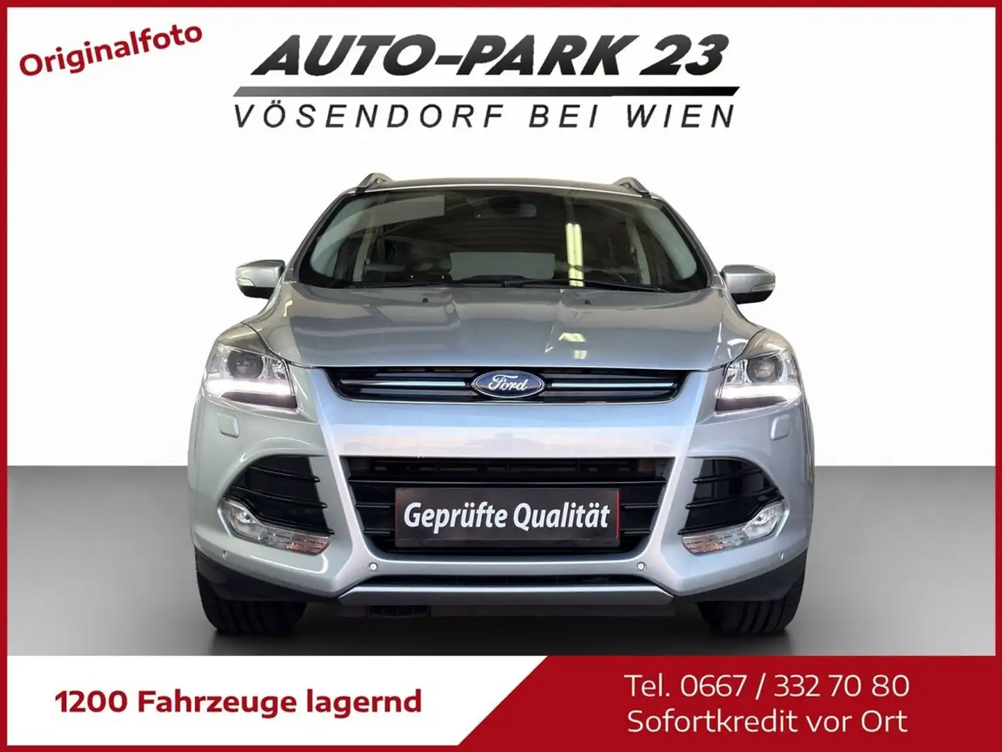 Ford Kuga 2,0 TDCi Titanium 4x4*140PS*NEUES-PICKERL5/2027 Silber - 1
