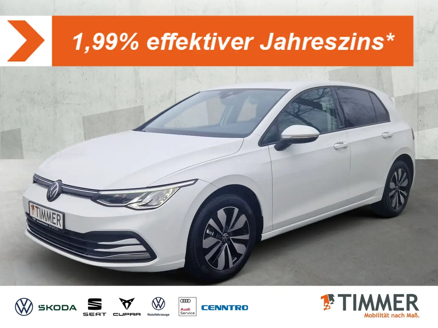 Volkswagen Golf VIII 1.5 TSI MOVE *AHK *ACC *NAVI *CLIMA *PDC * Blanc - 1