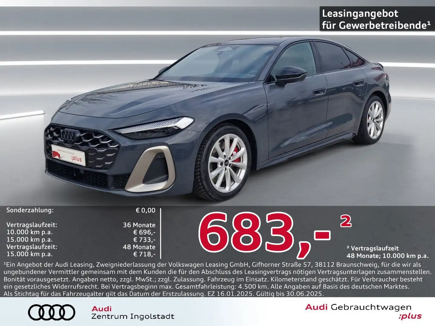 Audi S5 Limousine TFSI editon one MATRIX Pano AHK HuD Grau - 1
