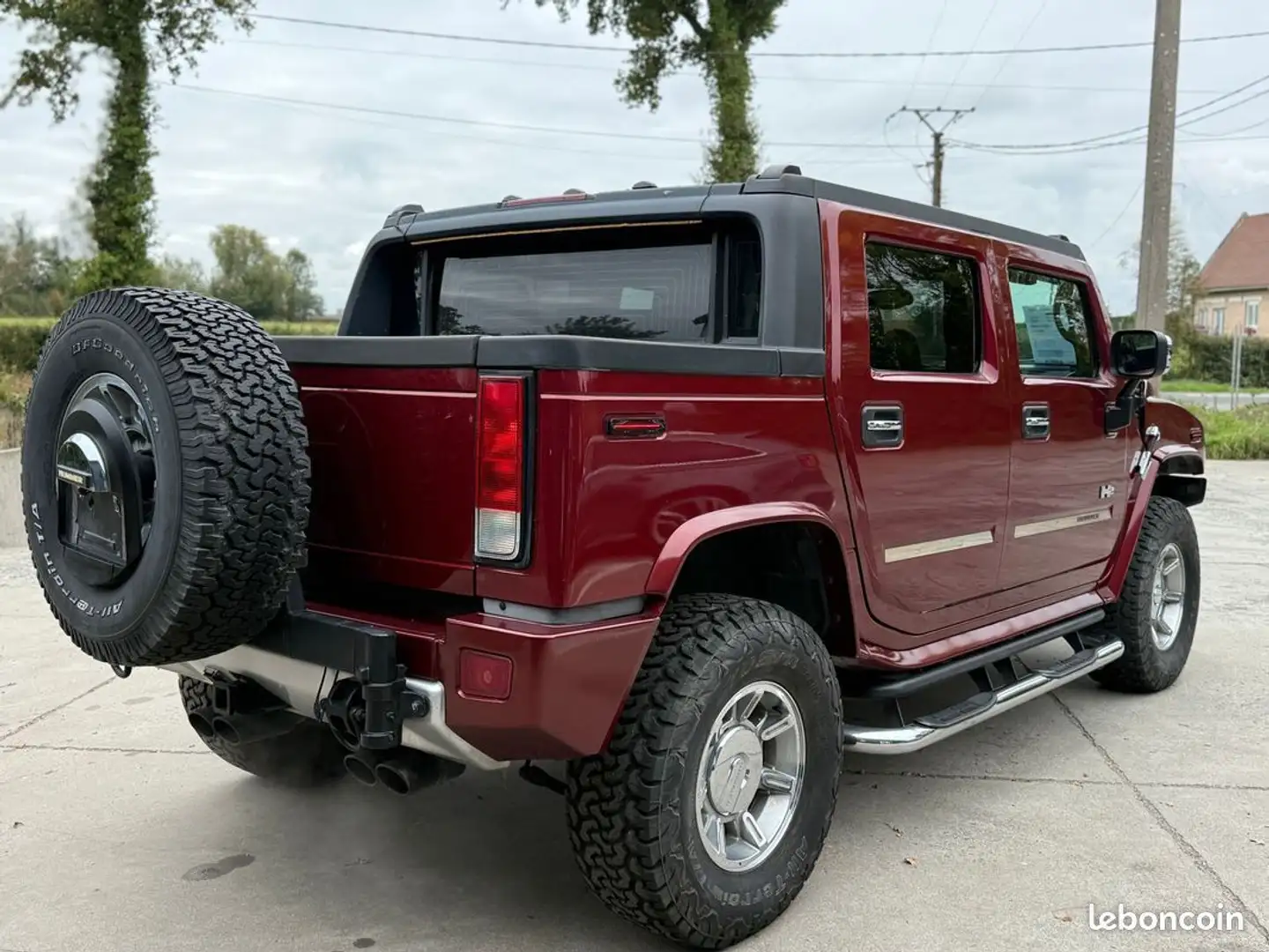 HUMMER H2 6.0 325CH SUT 4WD BVA 79800 KM Jamais accidentée Rouge - 2