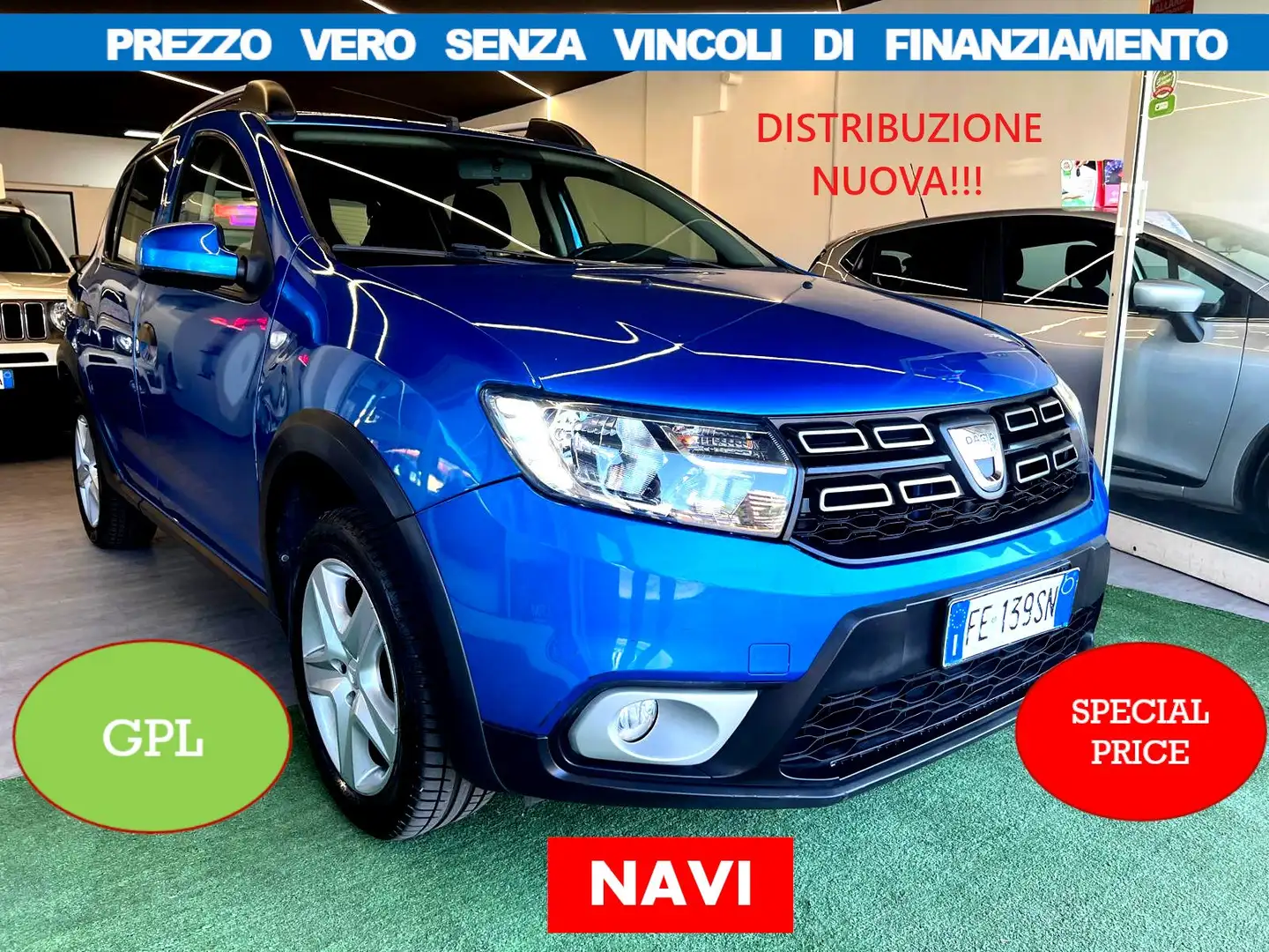 Dacia Sandero Stepway 0.9 GPL*DISTRIBUZ NUOVA*PREZZO REALE Blu/Azzurro - 1