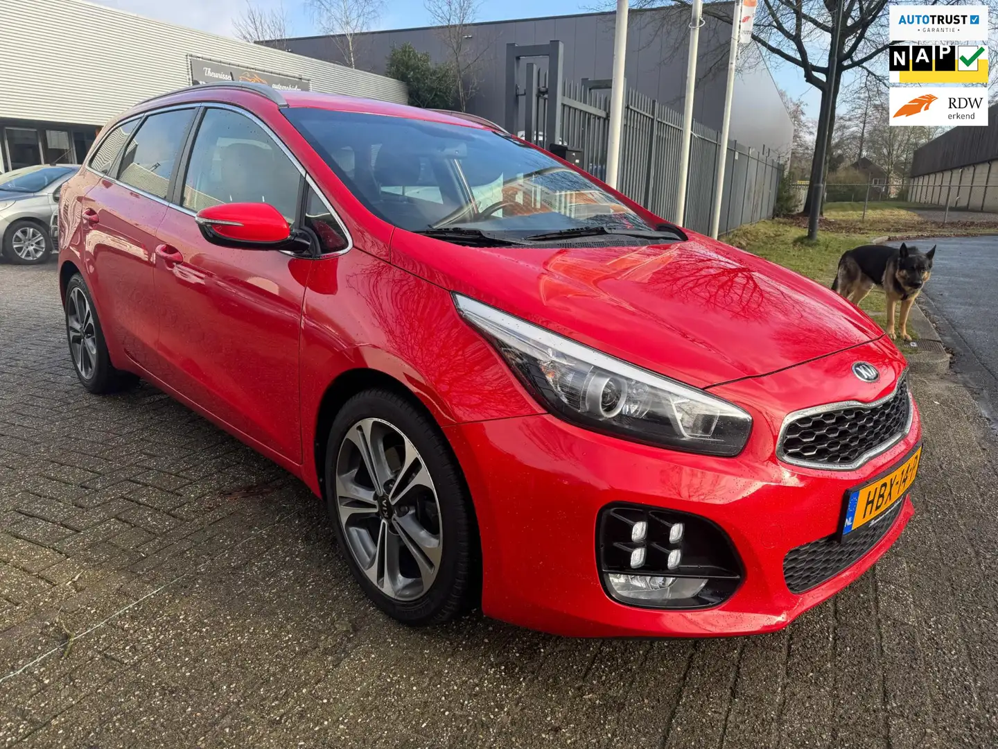 Kia Ceed SW / cee'd SW Sportswagon 1.0 T-GDi GT-Line 1e eigenaar, nwe apk Rood - 1