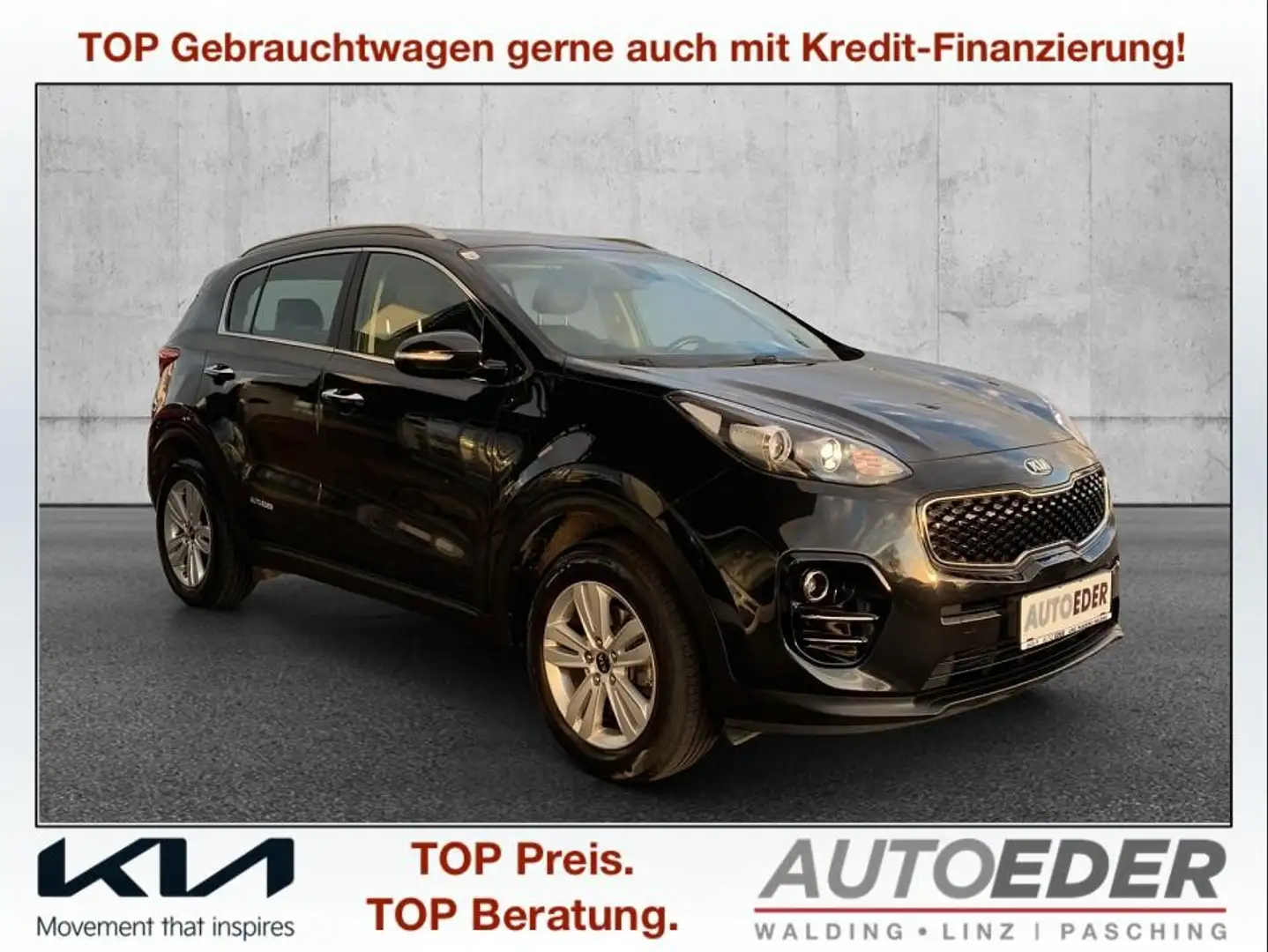 Kia Sportage 1,6 GDI ISG Österreich Edition Schwarz - 1