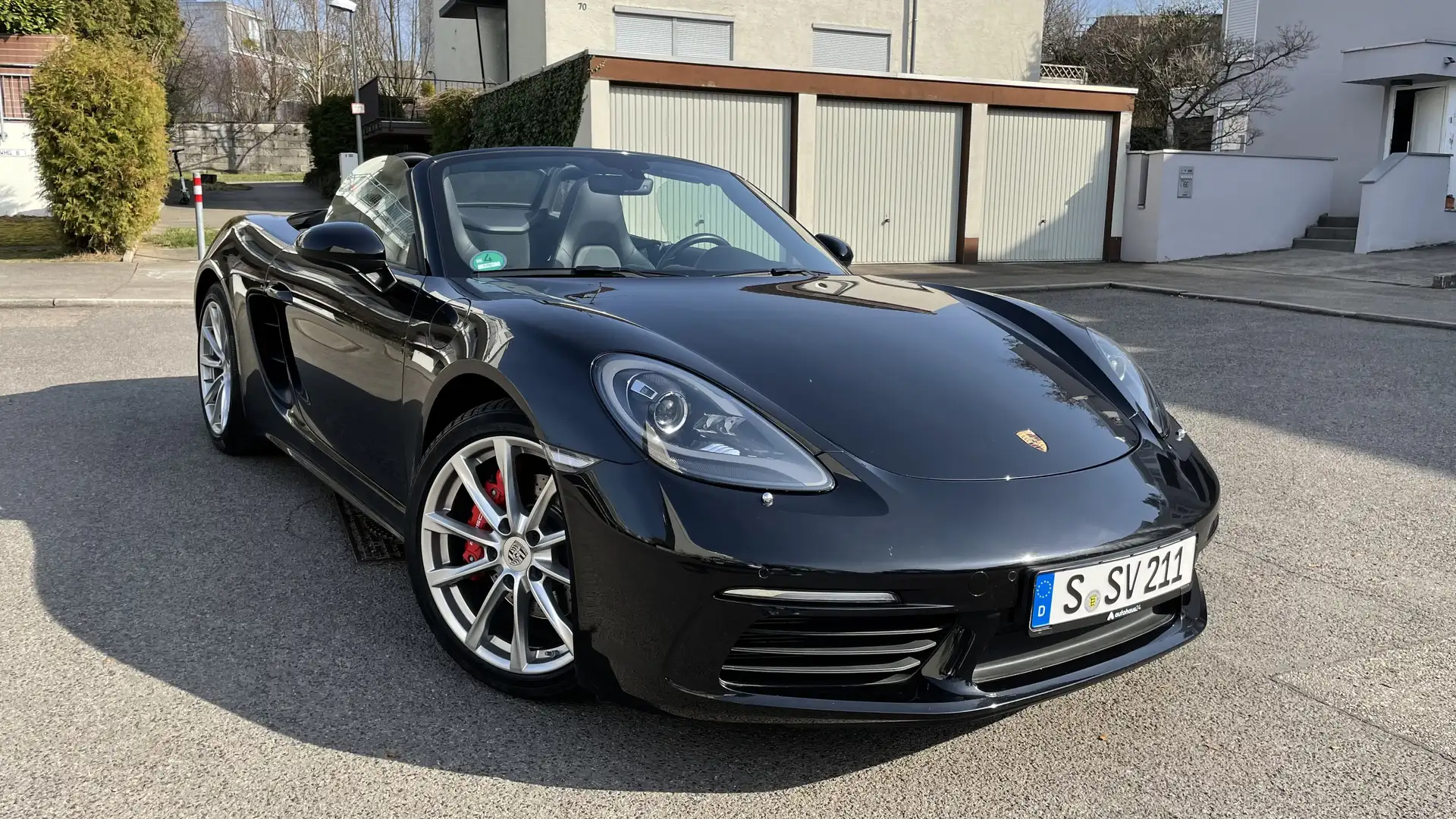 Porsche Boxster S 718 Cabrio 2J. Approved Garatie und TÜV Neu Schwarz - 2