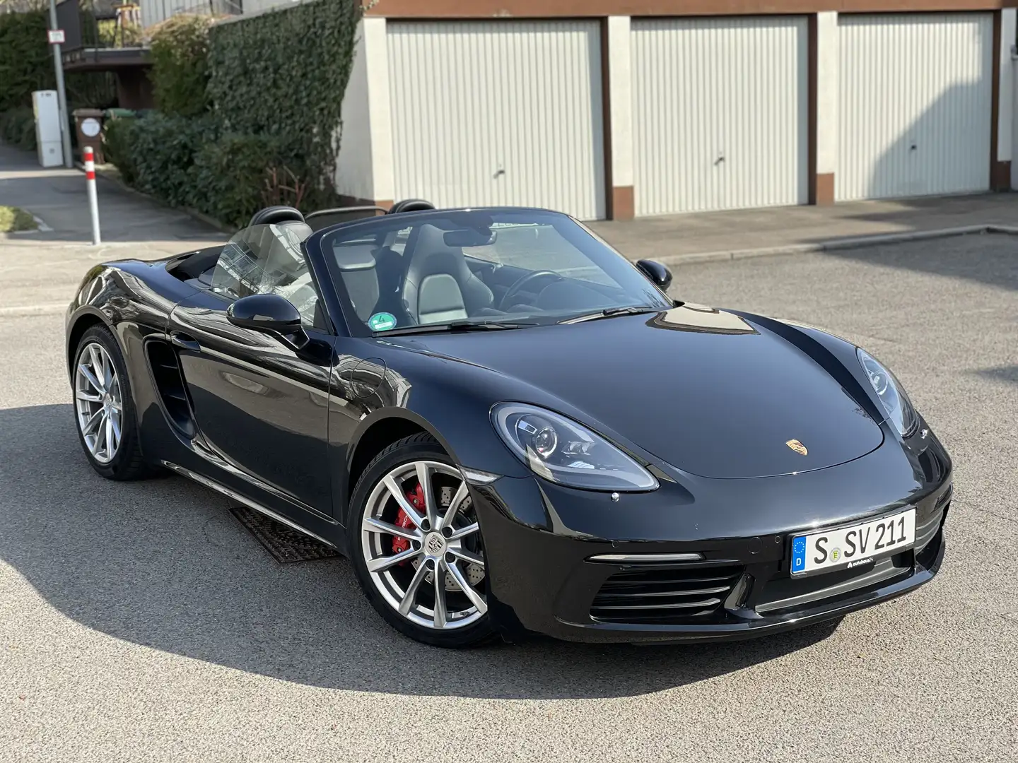 Porsche Boxster S 718 Cabrio 2J. Approved Garatie und TÜV Neu Schwarz - 1