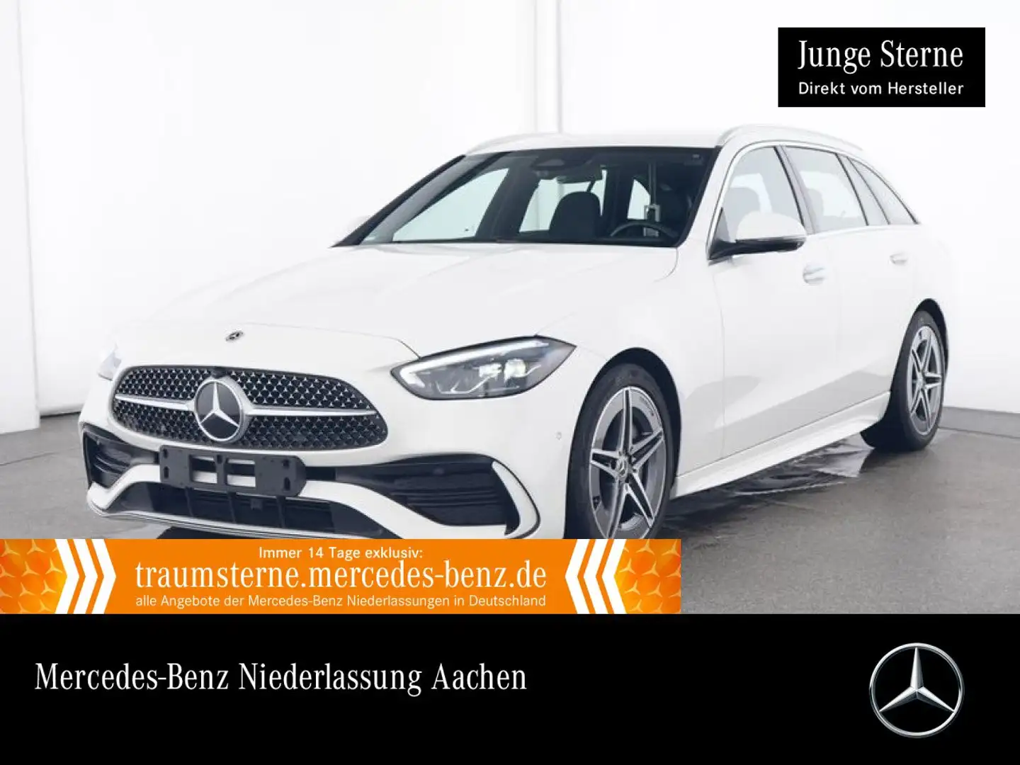 Mercedes-Benz C 180 T AMG+360+LED+TOTW+KEYLESS+9G Weiß - 1