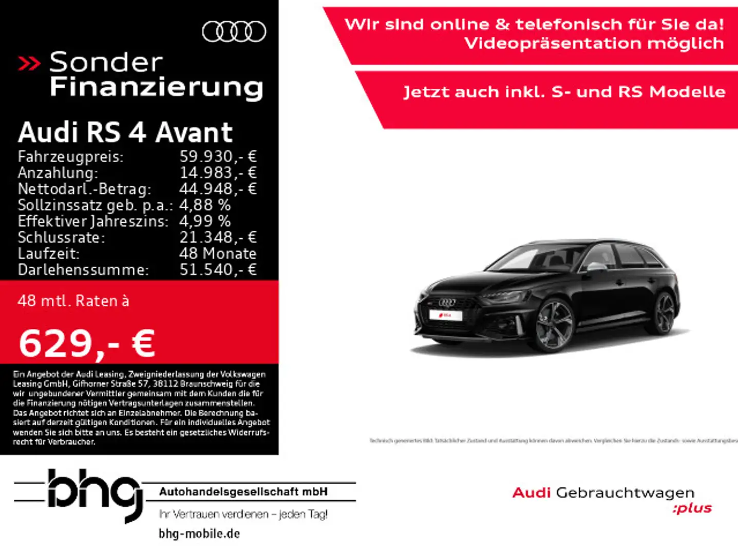 Audi RS4 qu.  tiptronic Schwarz - 1