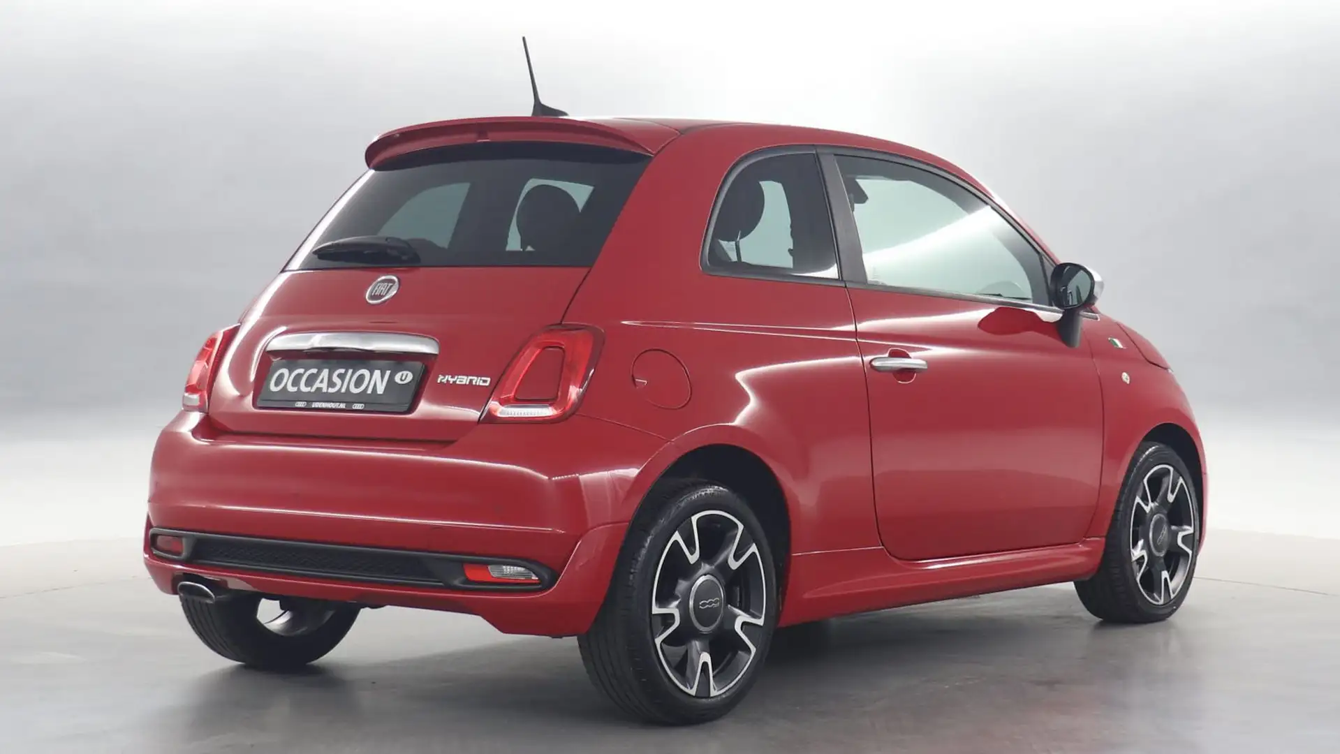 Fiat 500 1.0 Hybrid Rockstar / Navigatie / Panoramadak / Pa Rood - 2