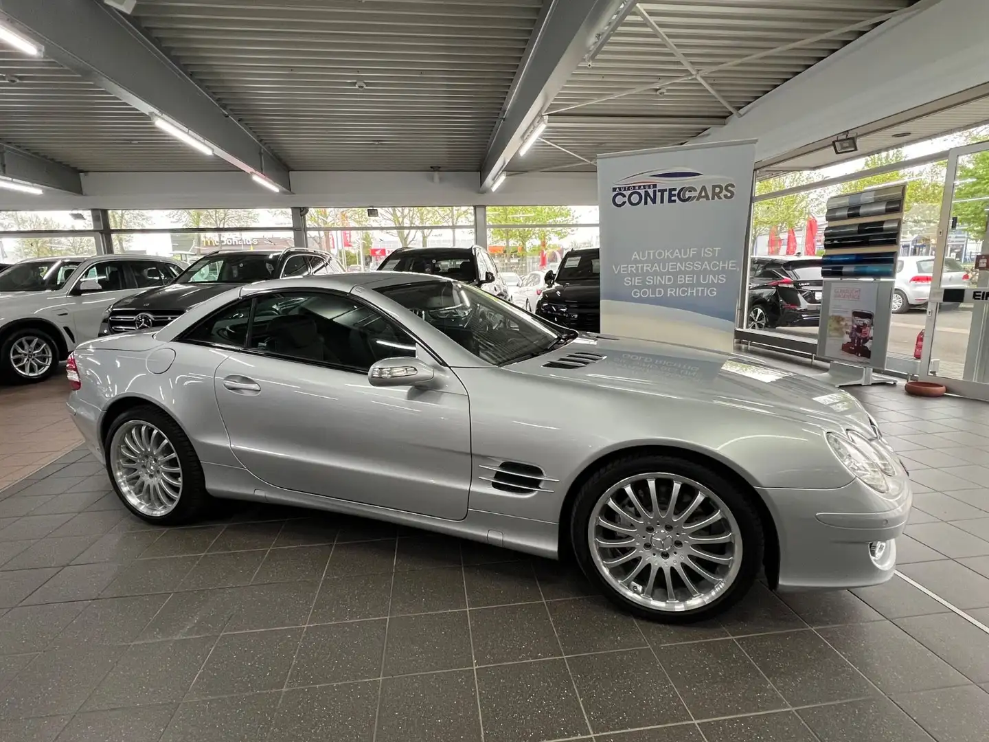 Mercedes-Benz SL 350 Roadster Xenon+Leder+ PTS+BOSE+Edelholz Silber - 1