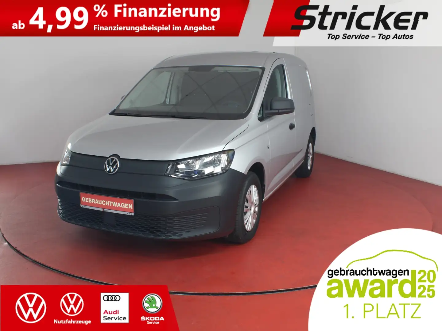 Volkswagen Caddy Cargo 2.0 TDI 247,-ohne Anzahlung DAB+ Compositio Silber - 1