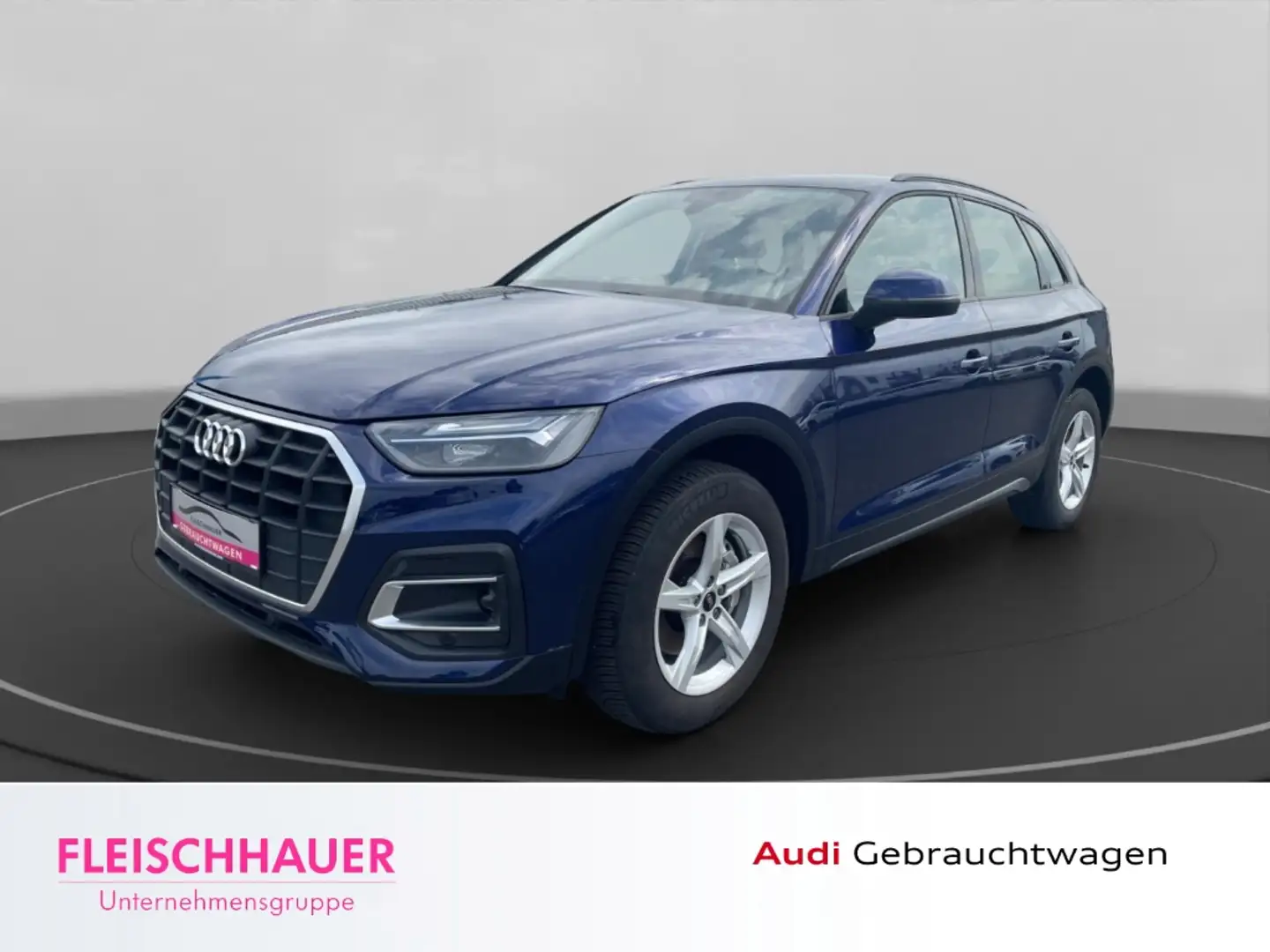 Audi Q5 40 TDI quattro AHK schwenk Standhzg Sound Business Blau - 1
