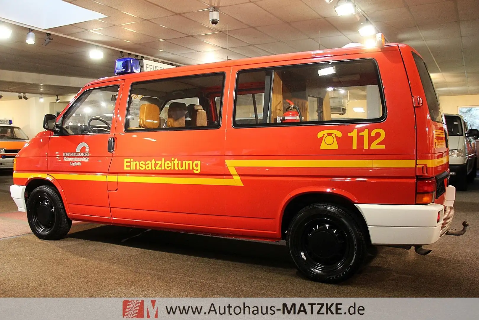 Volkswagen T4 2.0 9-Sitze ELW Standheizung AHK Kırmızı - 2