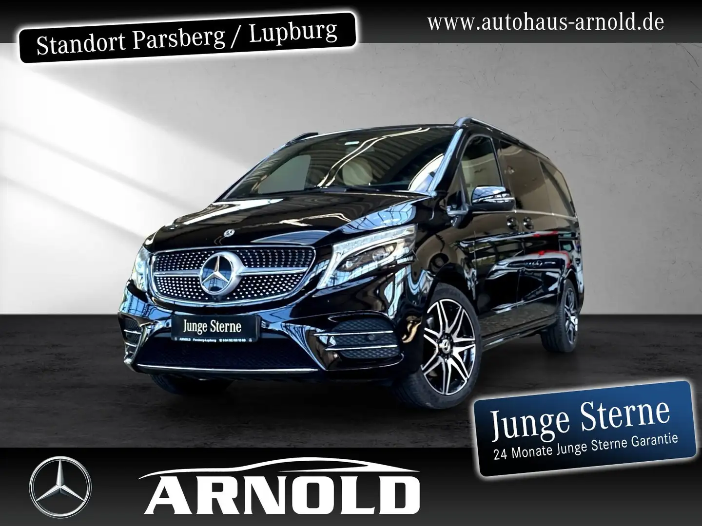 Mercedes-Benz V 300 V 300 d 4M AVANTGARDE Lang AMG L 360° Distr 7-S. Schwarz - 1