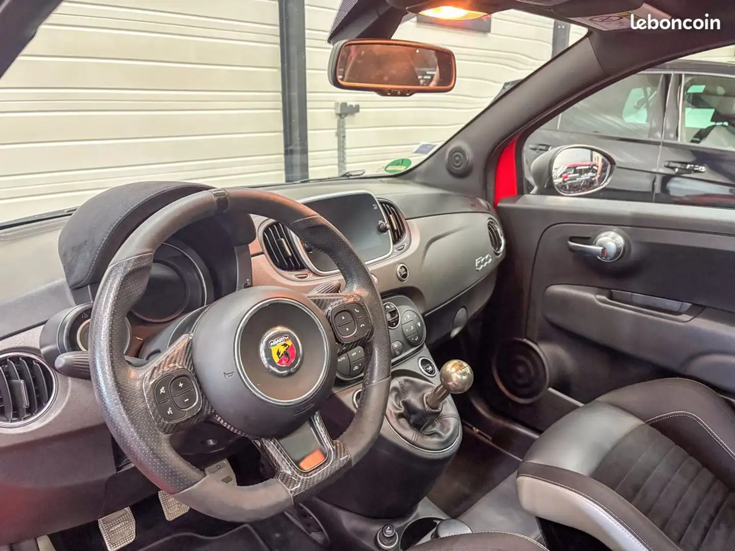 Abarth 500 595 Competizione – 1.4 T-Jet 180 ch BVM5 Sièges Sabelt Pack Carbone Toit Ouvrant Rouge - 2
