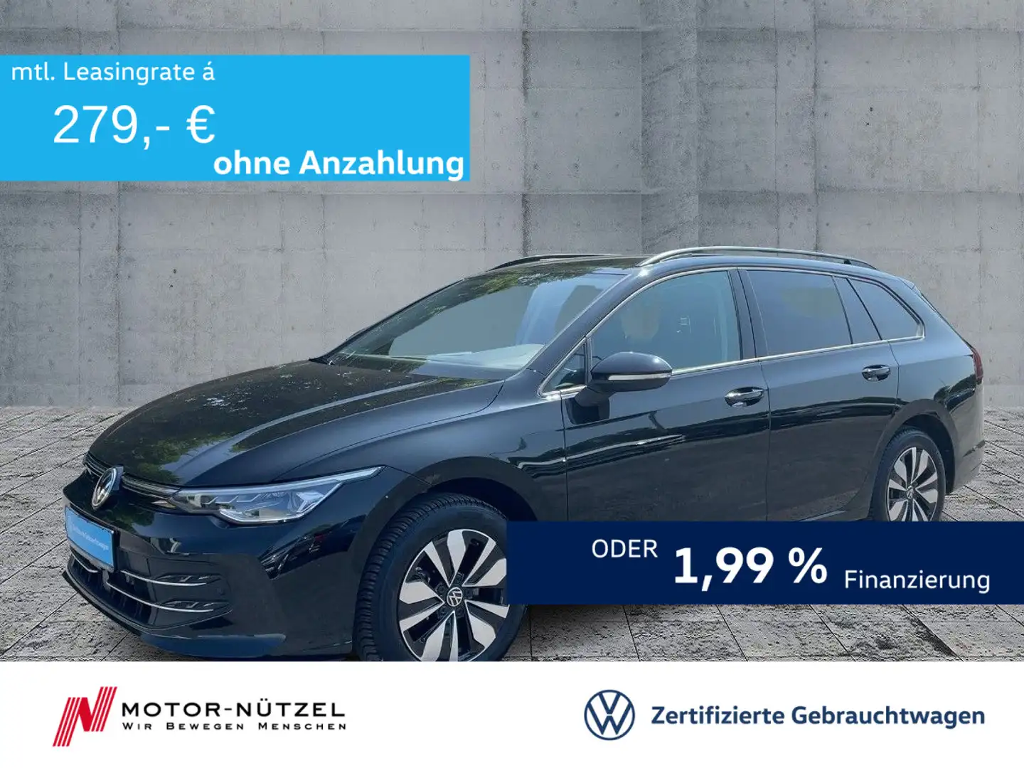Volkswagen Golf Variant Golf VIII Variant 1.5 TSI GOAL LED+NAVI+AHK+ACC Schwarz - 1