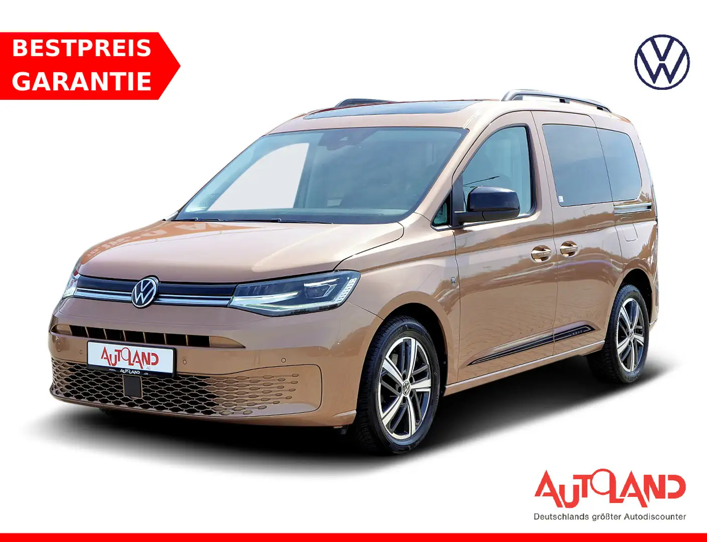 Volkswagen Caddy 1.5 TSI Move LED ACC Panorama App-Connect Brun - 1