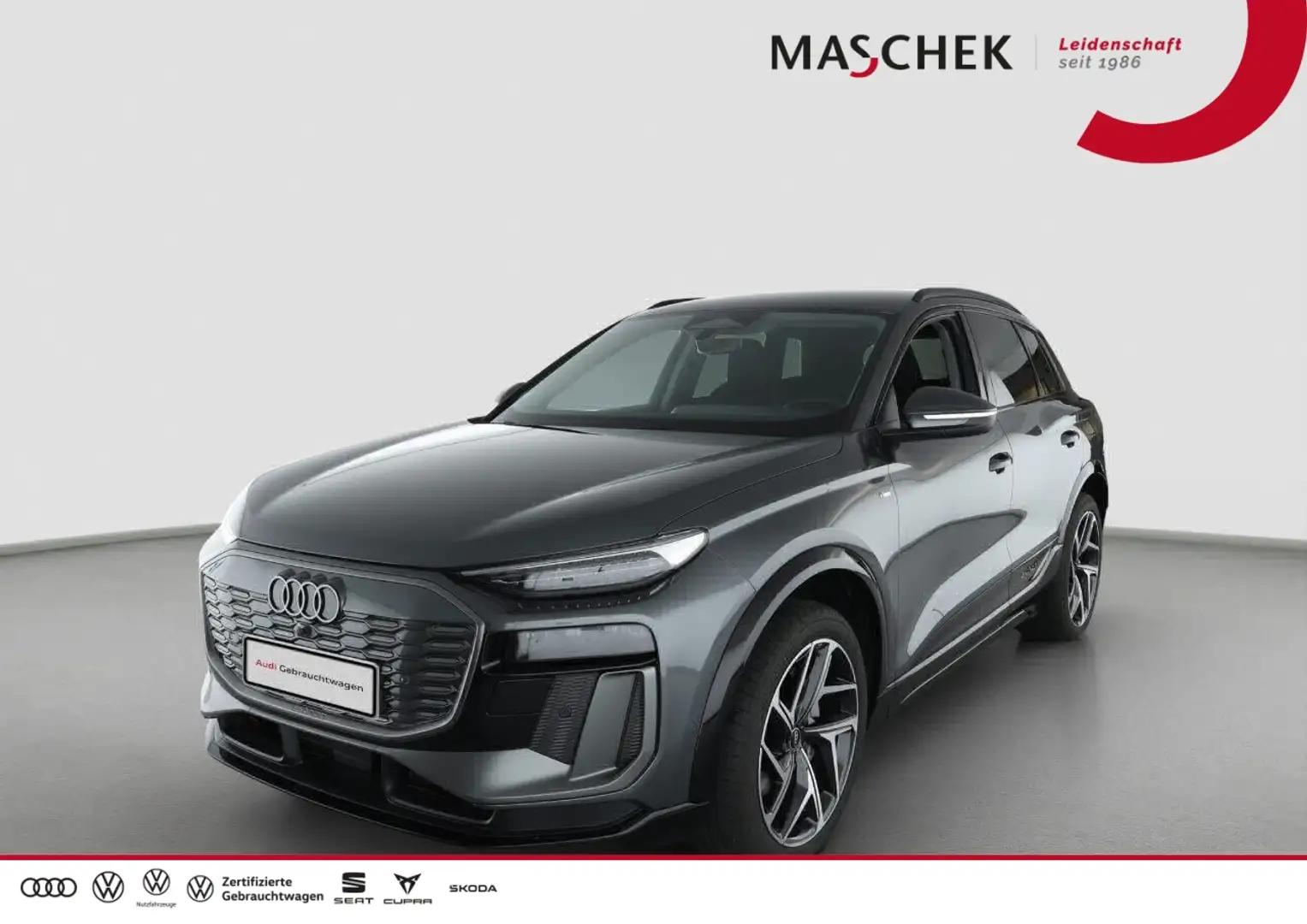 Audi Q6 e-tron e-tron S line LM21 0.25% Lenkh 360° ACC Sonderleas Grau - 1