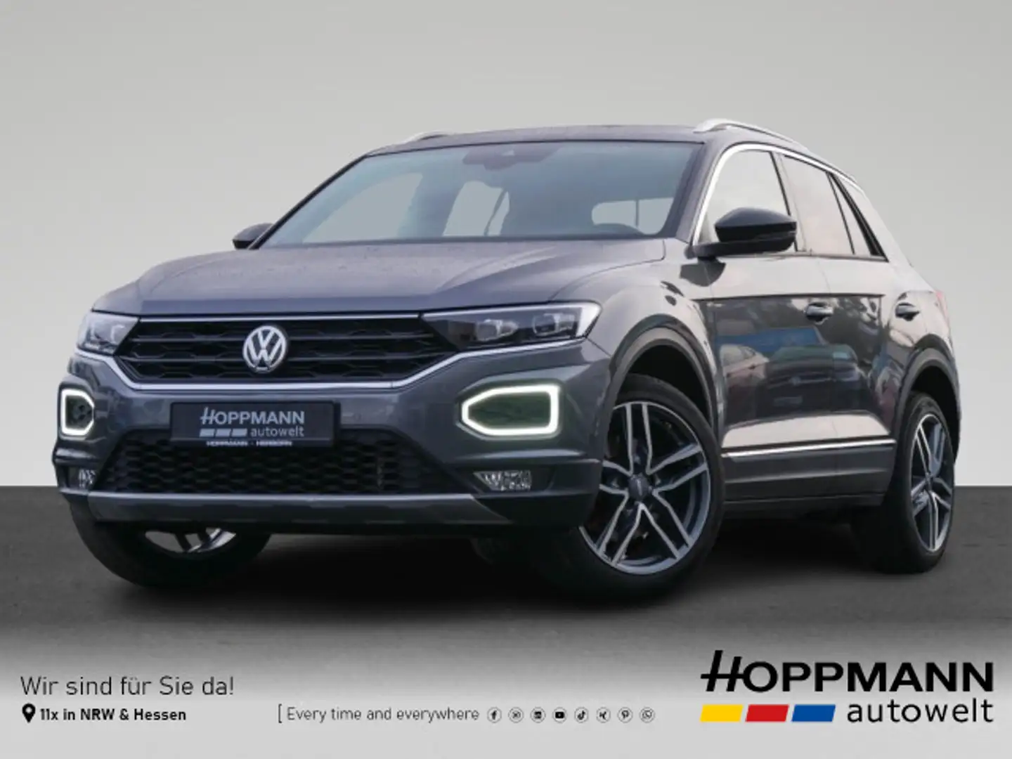 Volkswagen T-Roc 1.5 TSI Sport AHK NAVI ACC App-Connect Grau - 1