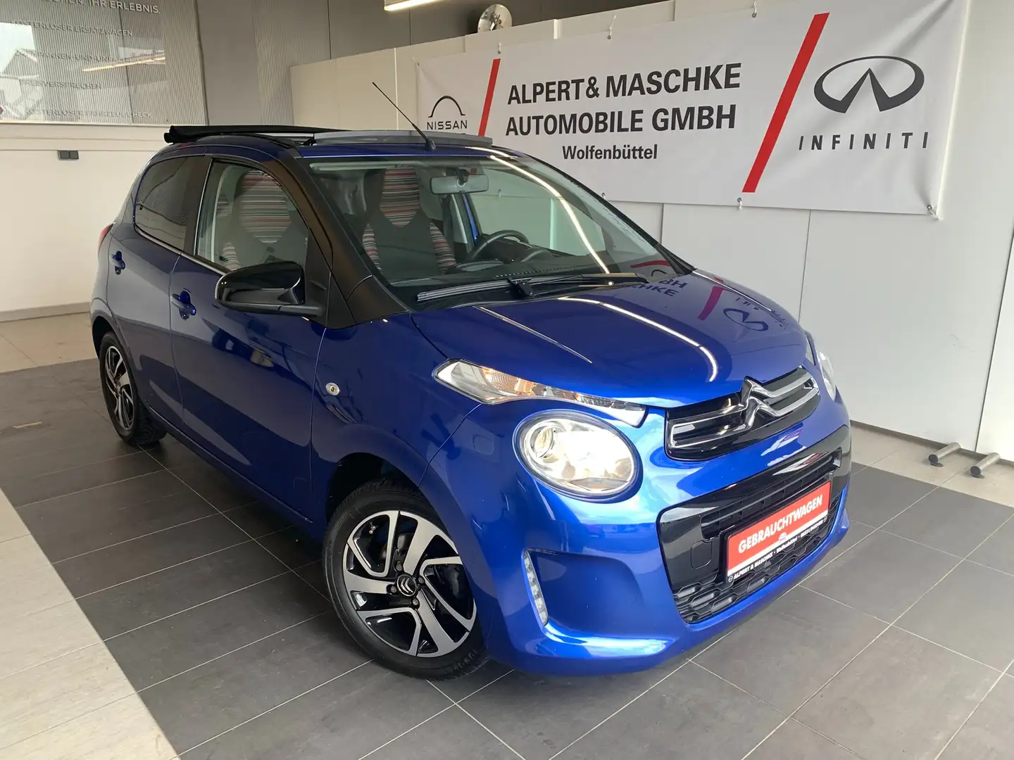 Citroen C1 1,0 Airscape Shine /SHZ/Carplay/Faltdach/Klima Bleu - 1