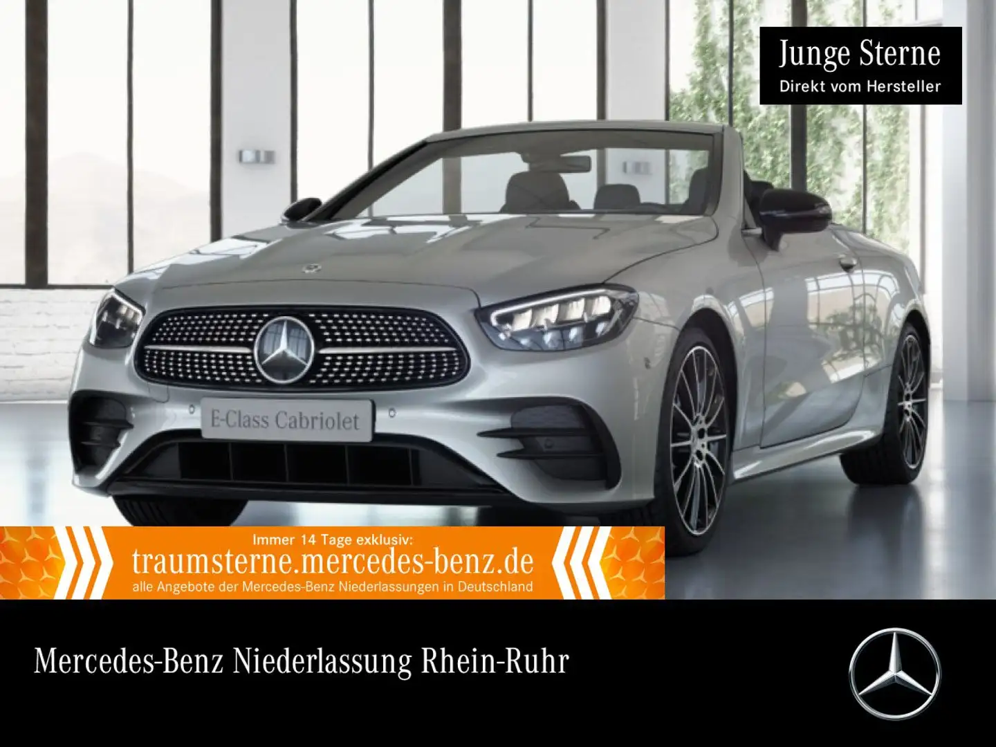Mercedes-Benz E 450 Cabrio 4M AMG+NIGHT+LED+STHZG+FAHRASS+KAMERA Argent - 1