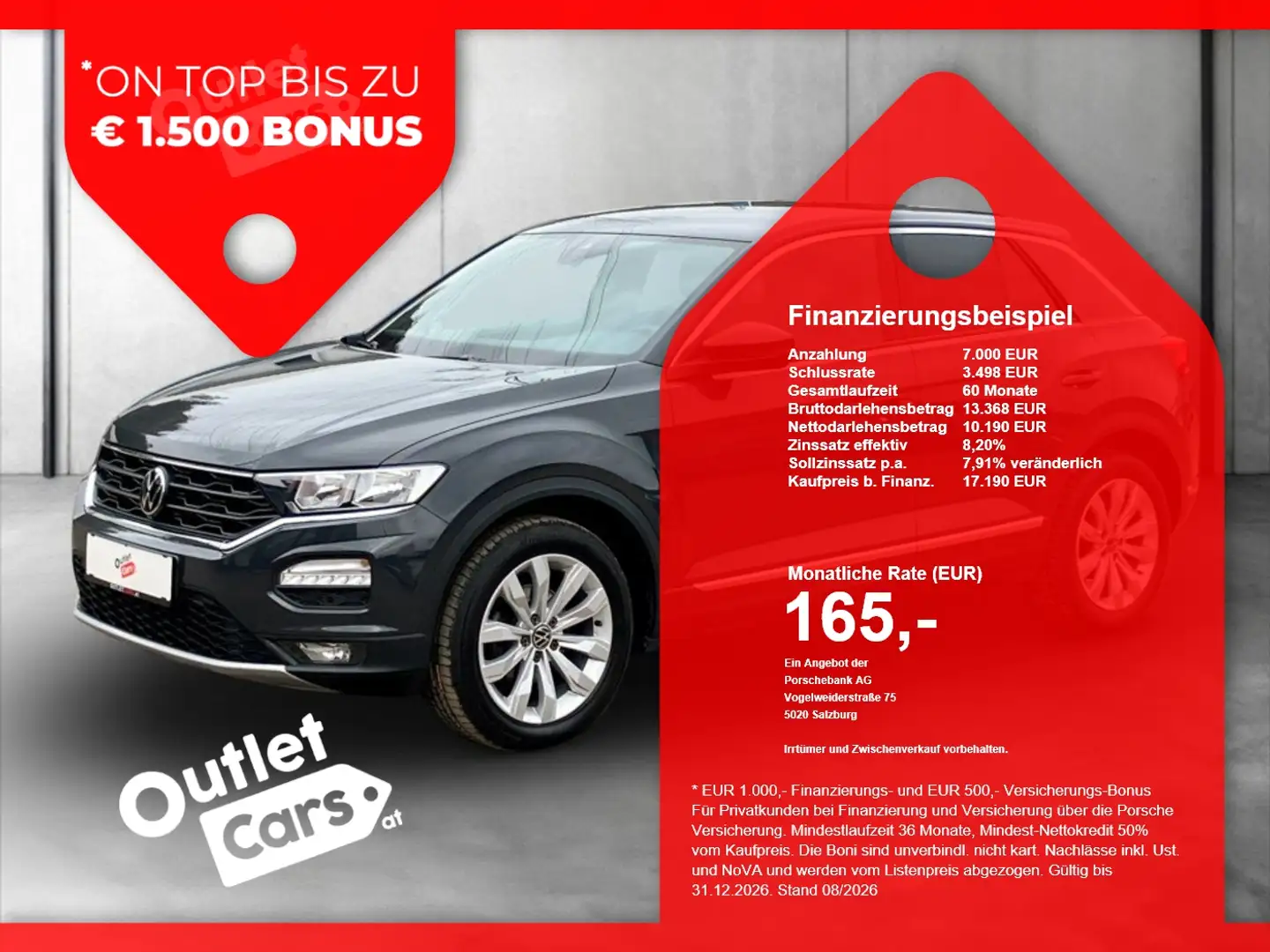 Volkswagen T-Roc 1.5TSI Sport DSG ASSIST+NAV+RADAR+PARKHILFE Grau - 1