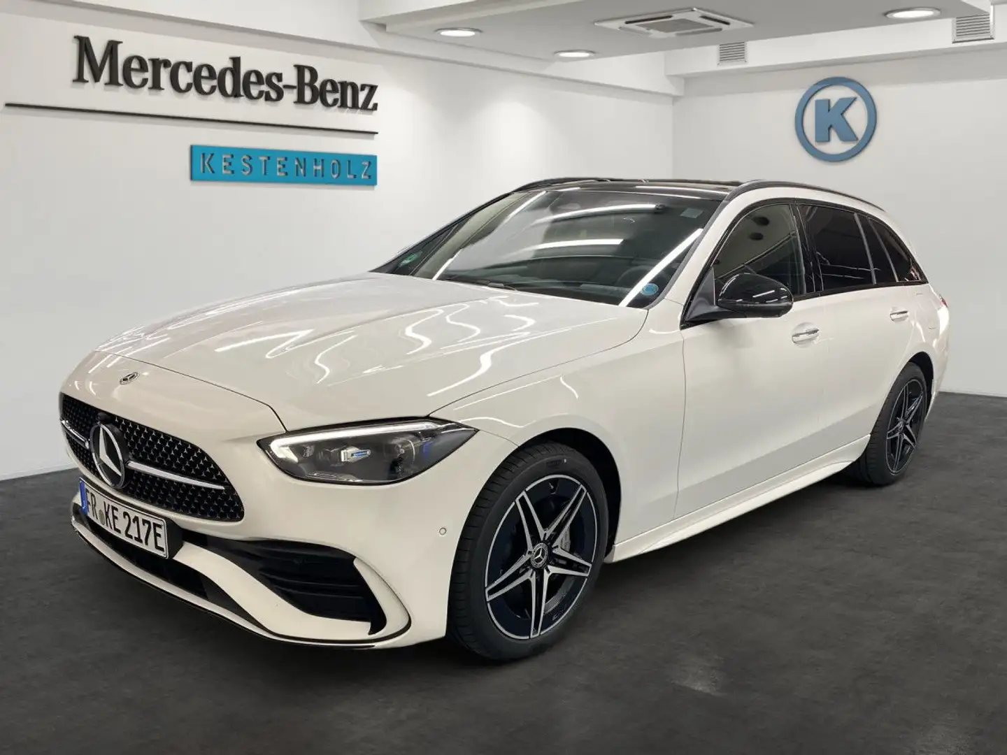 Mercedes-Benz C 300 de T-Modell AMG+PANO+AHK+PARK+DISTR+GUARD Weiß - 2