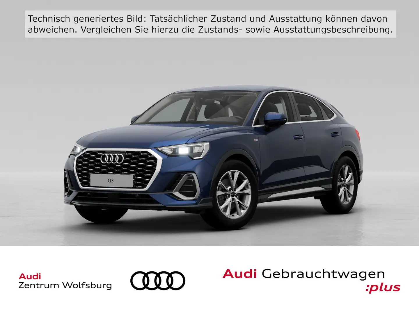 Audi Q3 35 TFSI S-tronic S line Rückfahrkam Blau - 1