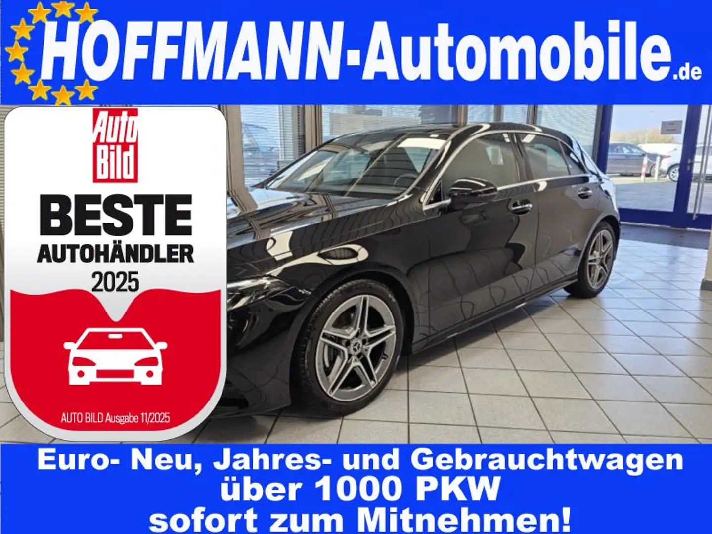 Mercedes-Benz A 200 AMG Line Navi,HighLED,SHZ,Klimaaut,Tempom. Schwarz - 1