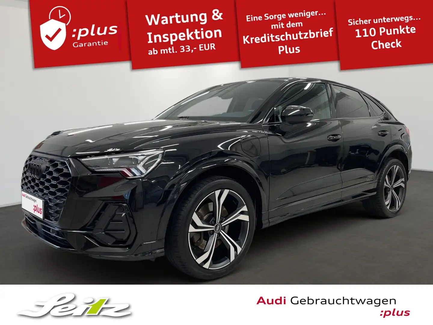 Audi Q3 Sportback 45 TFSI e S line *MATRIX*NAVI*PARKSENSOR Schwarz - 1