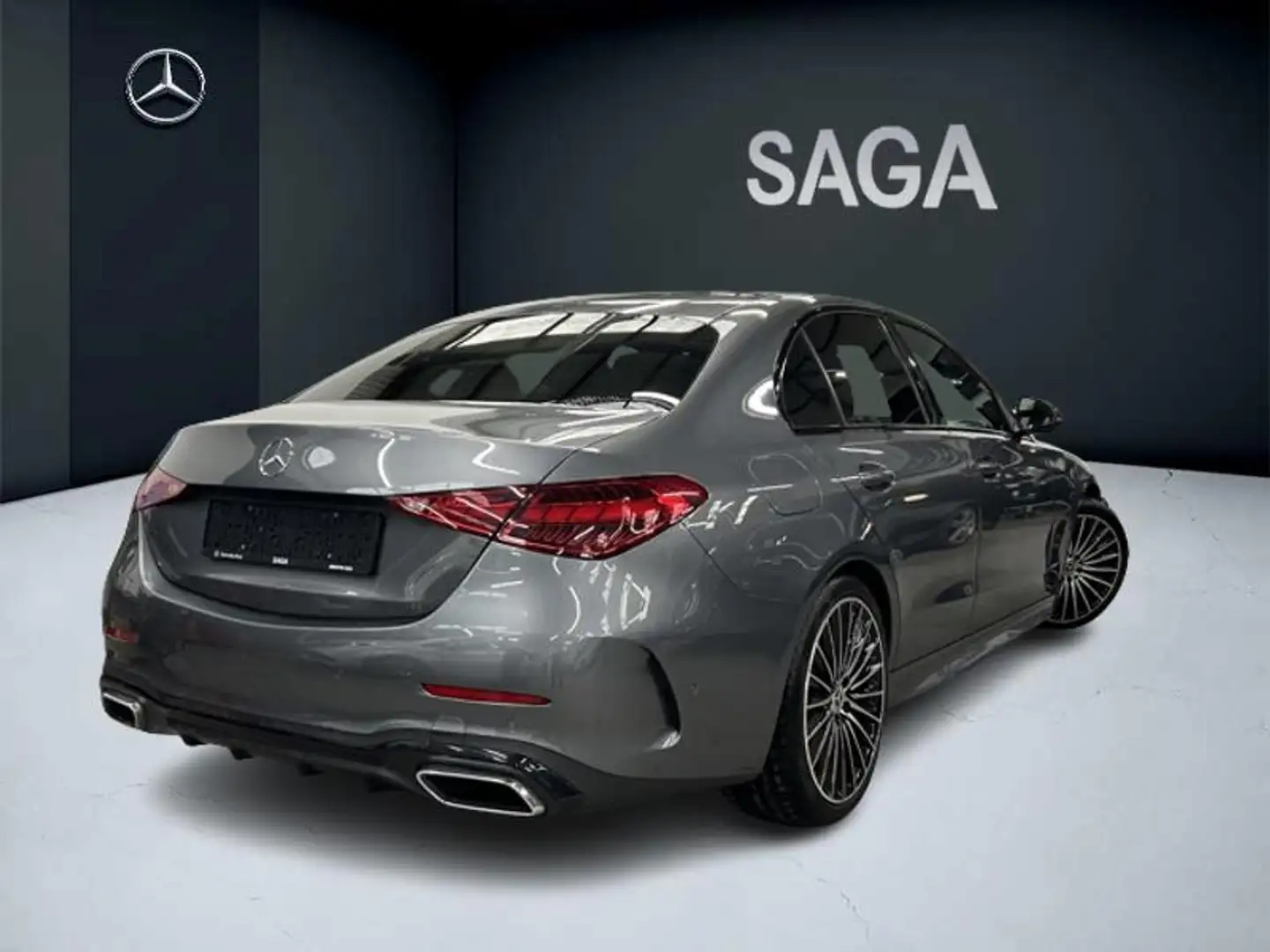 Mercedes-Benz C 180 Berline AMG Pack Night Pano Gris - 2